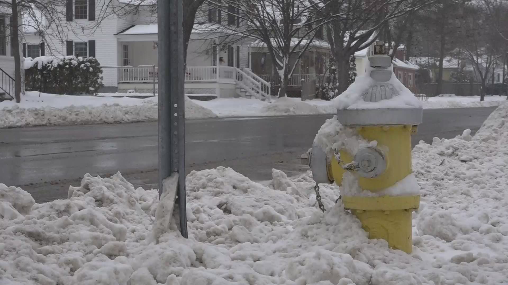The Bangor Water District posted a Facebook reminder on Monday, reminding people fire hydrants covered by snow can be hazardous in case of an emergency.