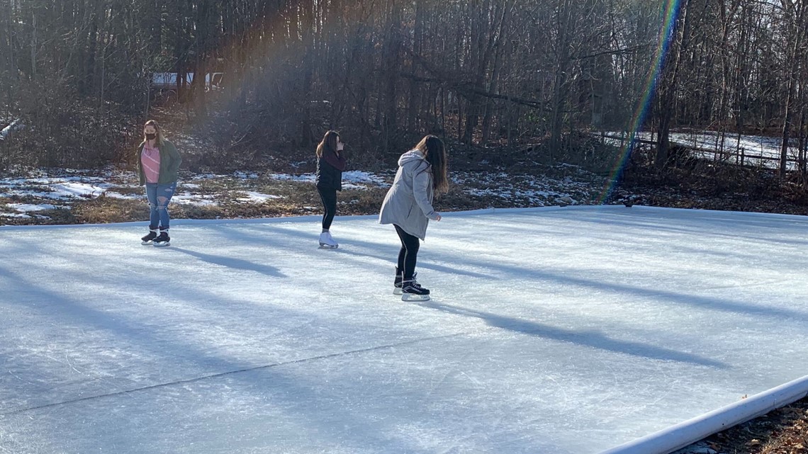 Maine towns creating outdoor skating rinks to get people outside