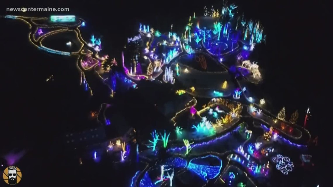 Over the last few years the Gardens Aglow light display in Boothbay has exploded in popularity. Videographer Jeremy T. Grant captured a visit with his wife and kids.