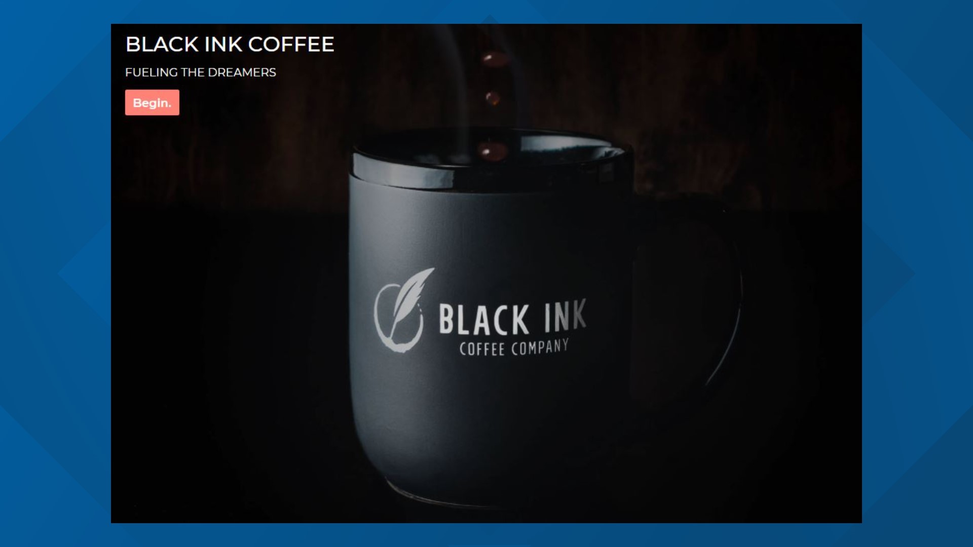 Parker Russell hopes to encourage others to follow their dreams as he establishes Black Ink Coffee.