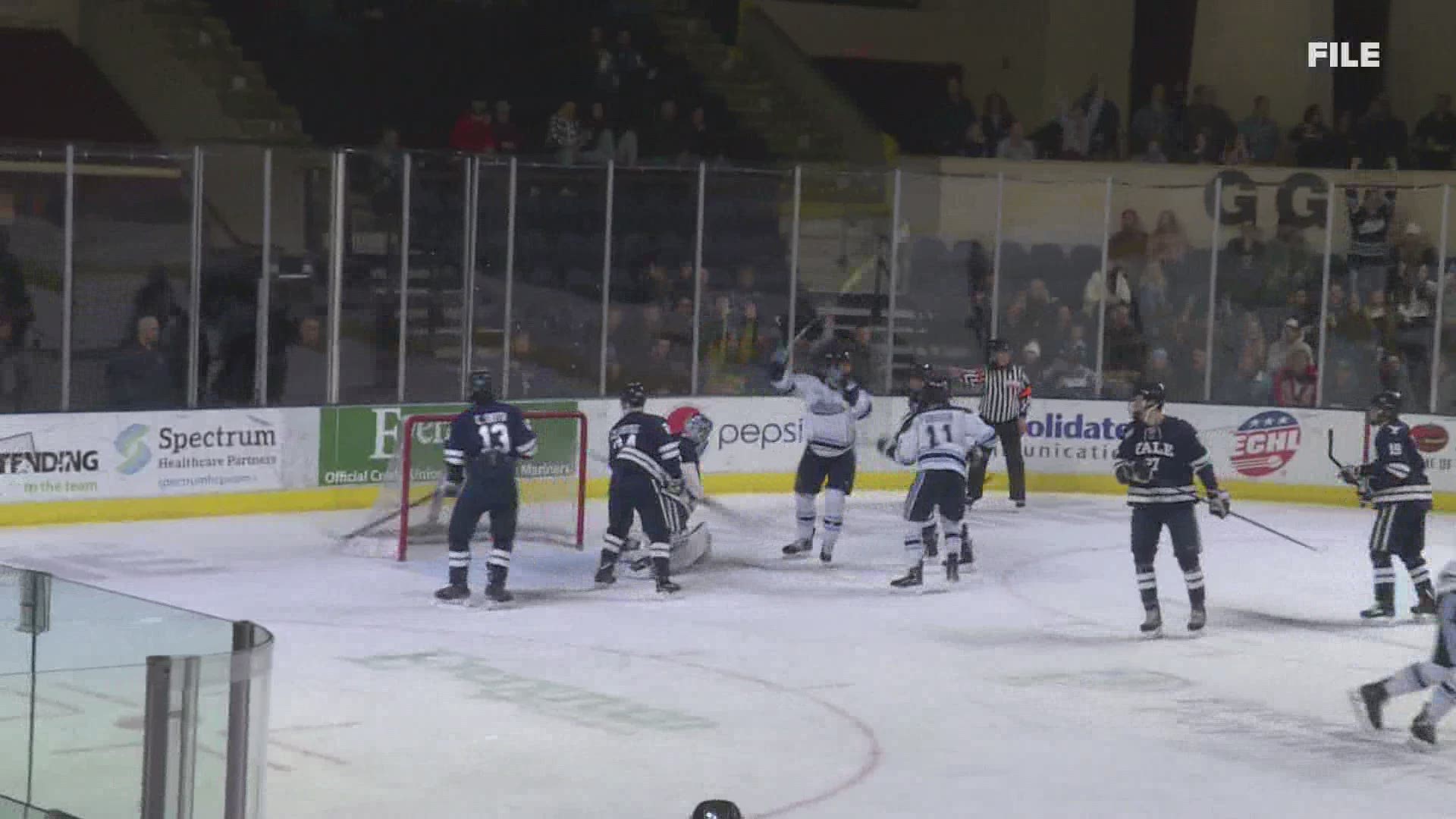 After weeks of delay, the university of Maine black bears are back to competing.