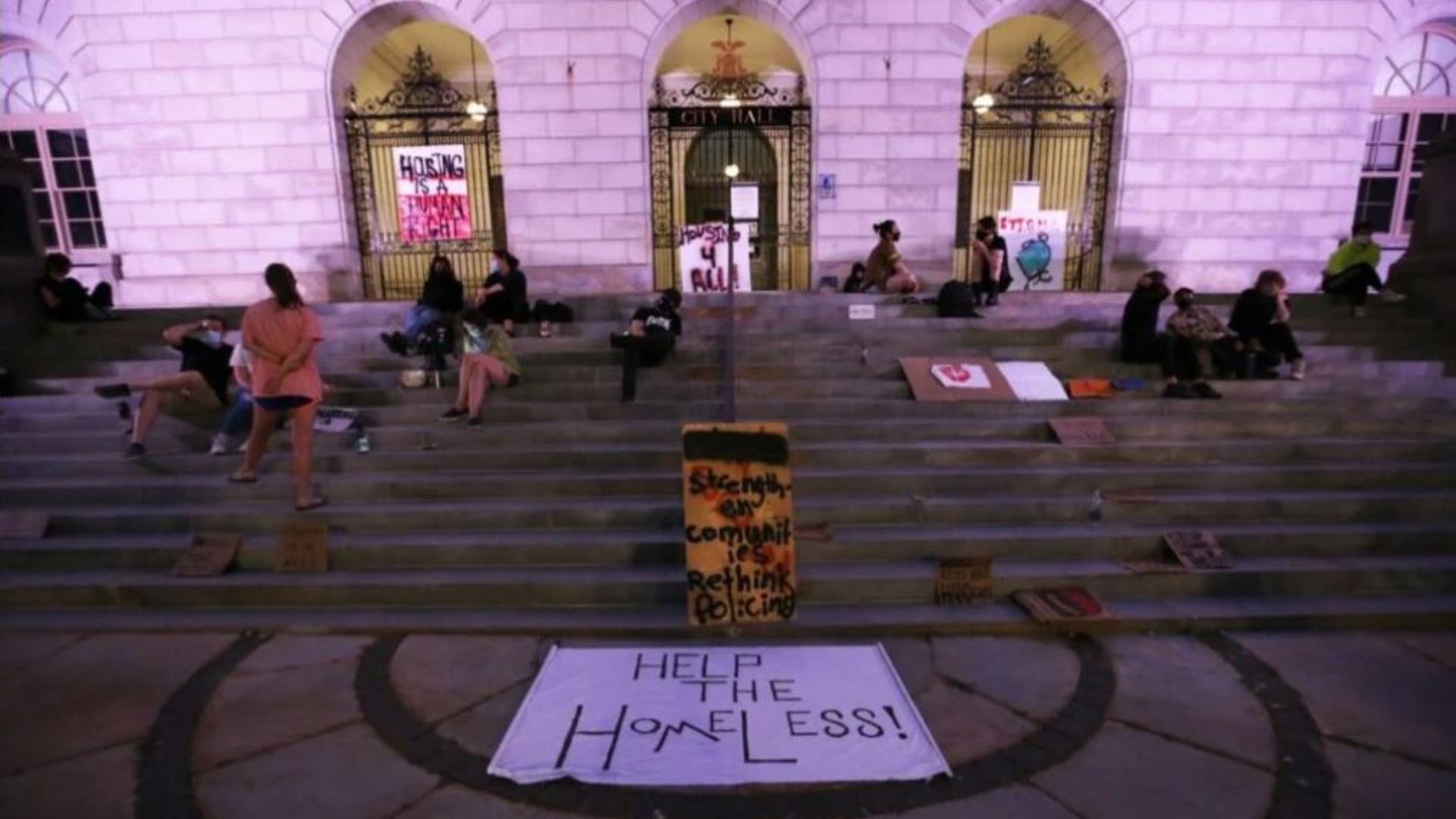 Homeless Woman Assaulted By Fellow Protestor In Portland Maine Newscentermaine Com
