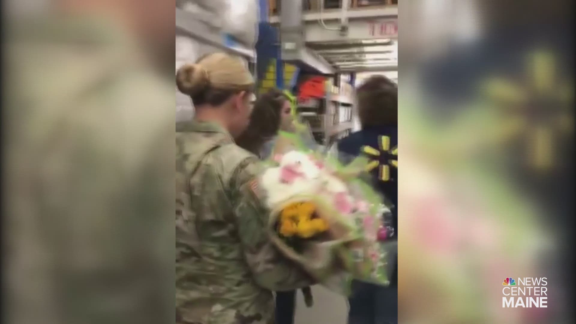 A Lincoln woman was surprised Wednesday by her daughter who had been stationed in South Korea for a year.