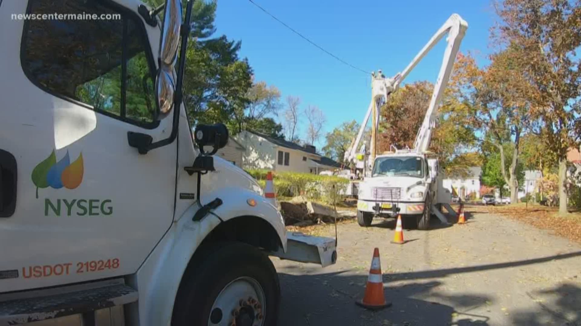 Central Maine Power continues to fix storm damage.
