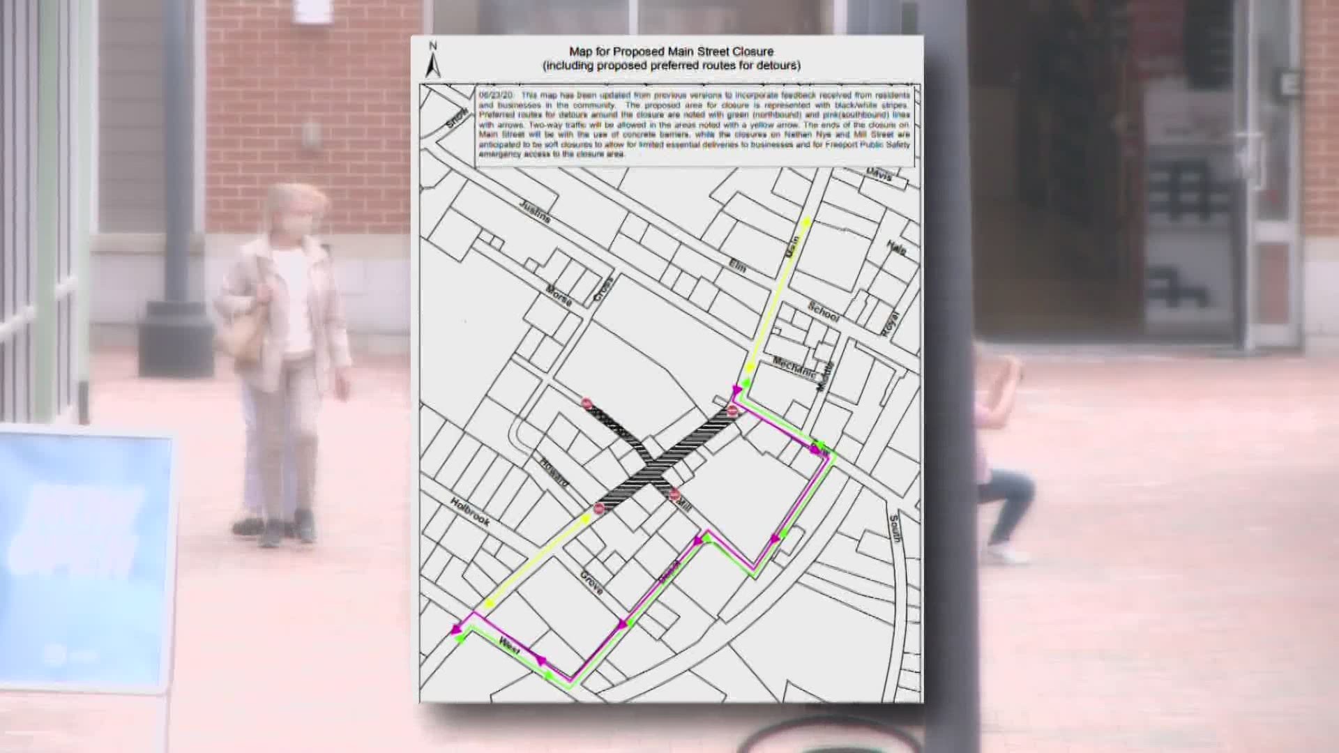 The state has approved a proposal to close part of Maine Street in Freeport to traffic for the next two weekends.