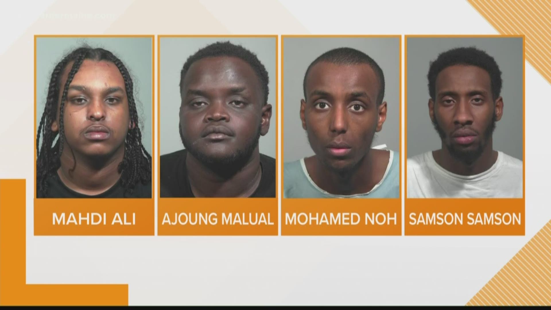 Ajoung Malual, Mohamed Noh, Samson Samson and Mahdi Ali have all been arrested in connection with a Casco shooting. A Naples man was shot