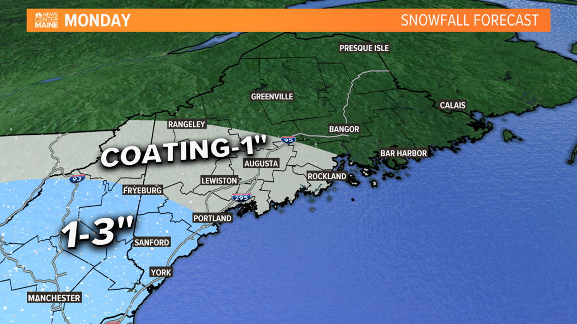 Light snow returns to parts of the area, Monday | newscentermaine.com