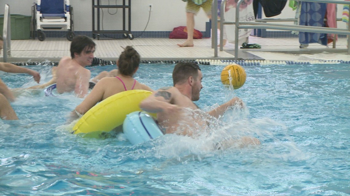 Water polo in inner tubes is the workout you'll laugh about
