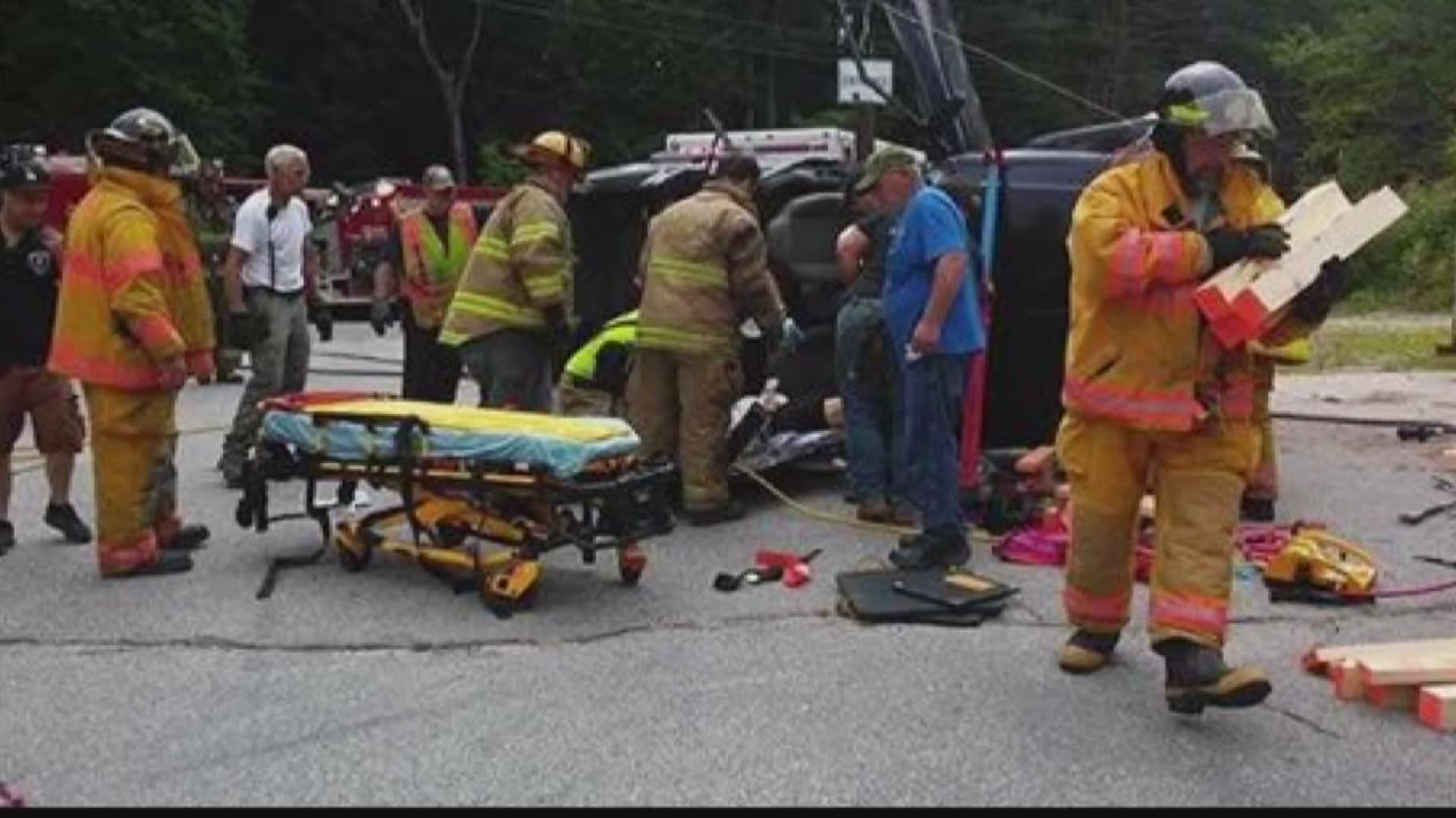 Three injured in Route 140 crash