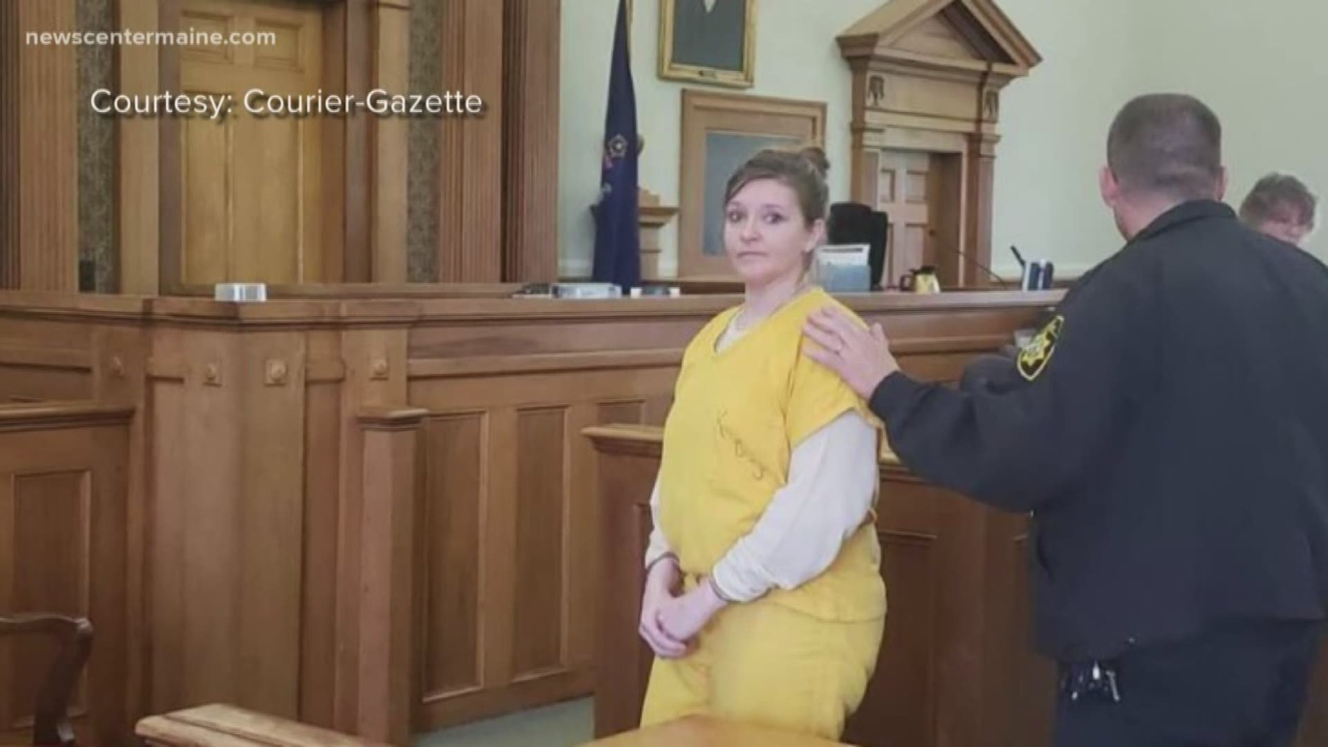 Sarah Richards of Owls Head entered a not guilty plea in a Rockland courtroom. Police say Richards beat and strangled Helen Carver in her own home. Carver reportedly hired Richards to shovel her driveway and do other odd jobs around the house.