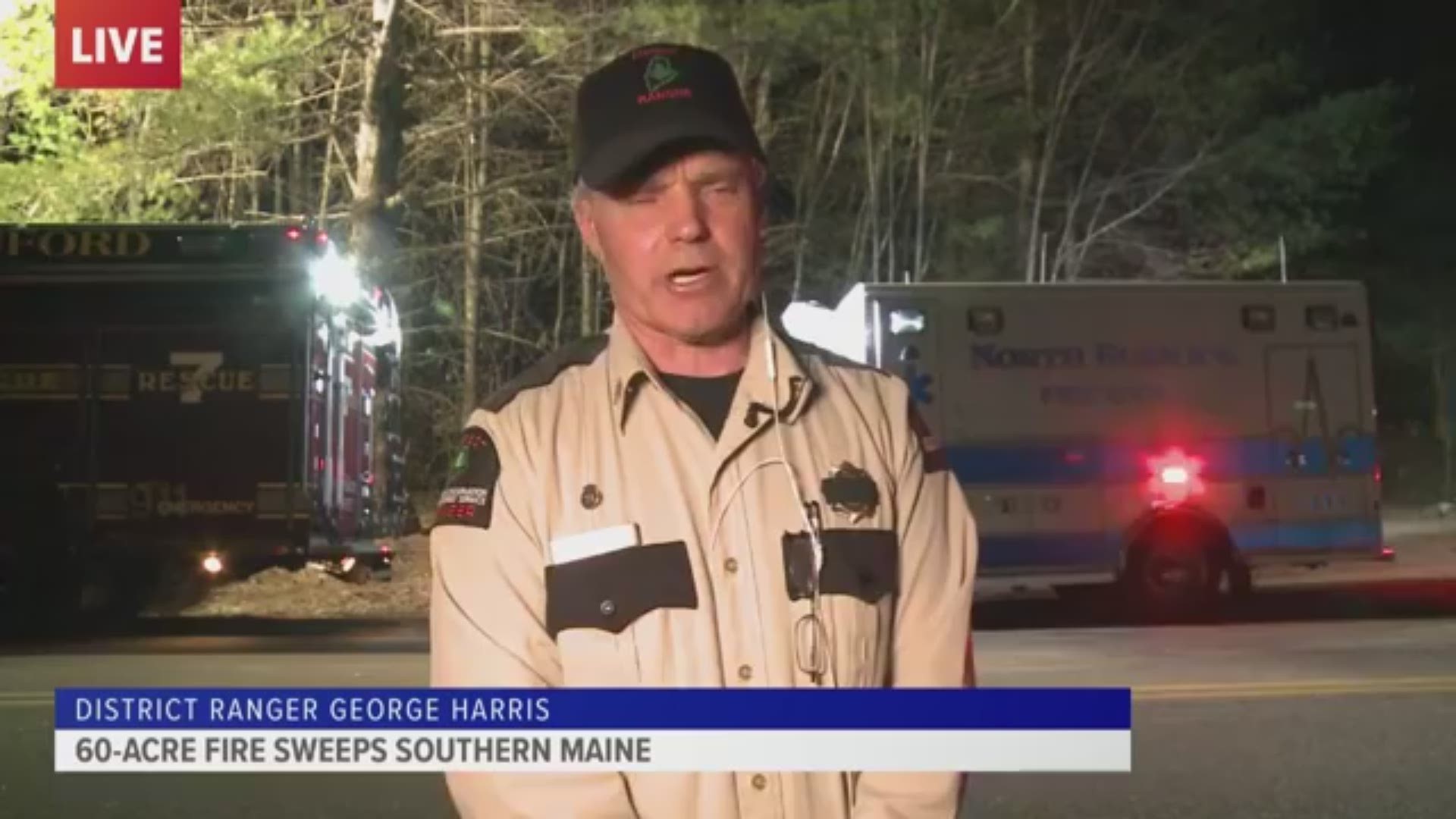 VIDEO: District Ranger George Harris provides update on York County wildfire