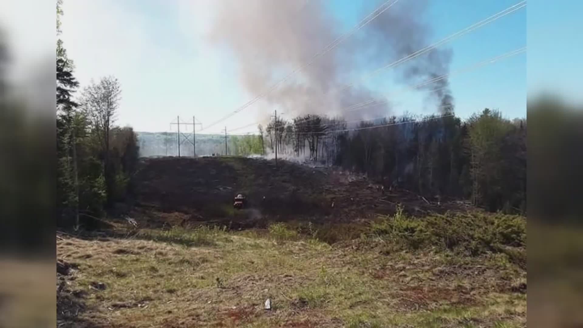 The Maine Forest Service has temporarily suspended online brush burning permits until the state sees adequate rainfall