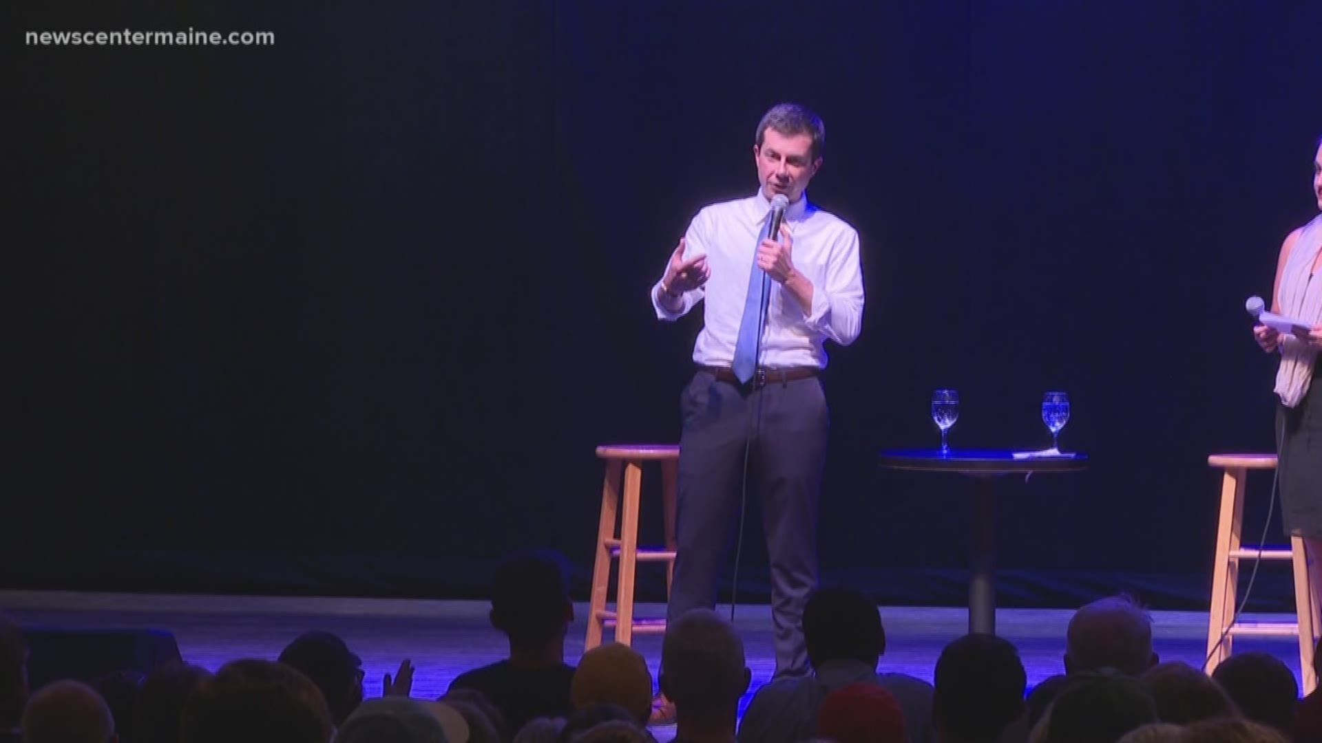 Mayor of South Bend, Indiana Pete Buttigieg visited Portland, Maine Thursday evening to hold a fundraising rally.