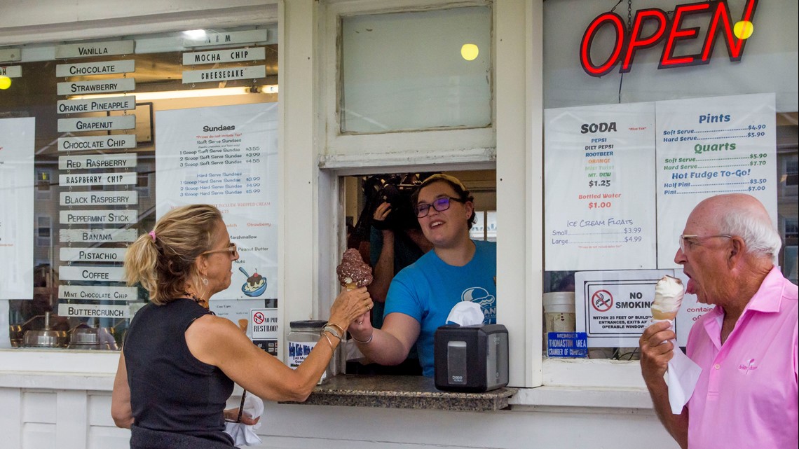 Maine, local, ice cream, homemade, midcoast