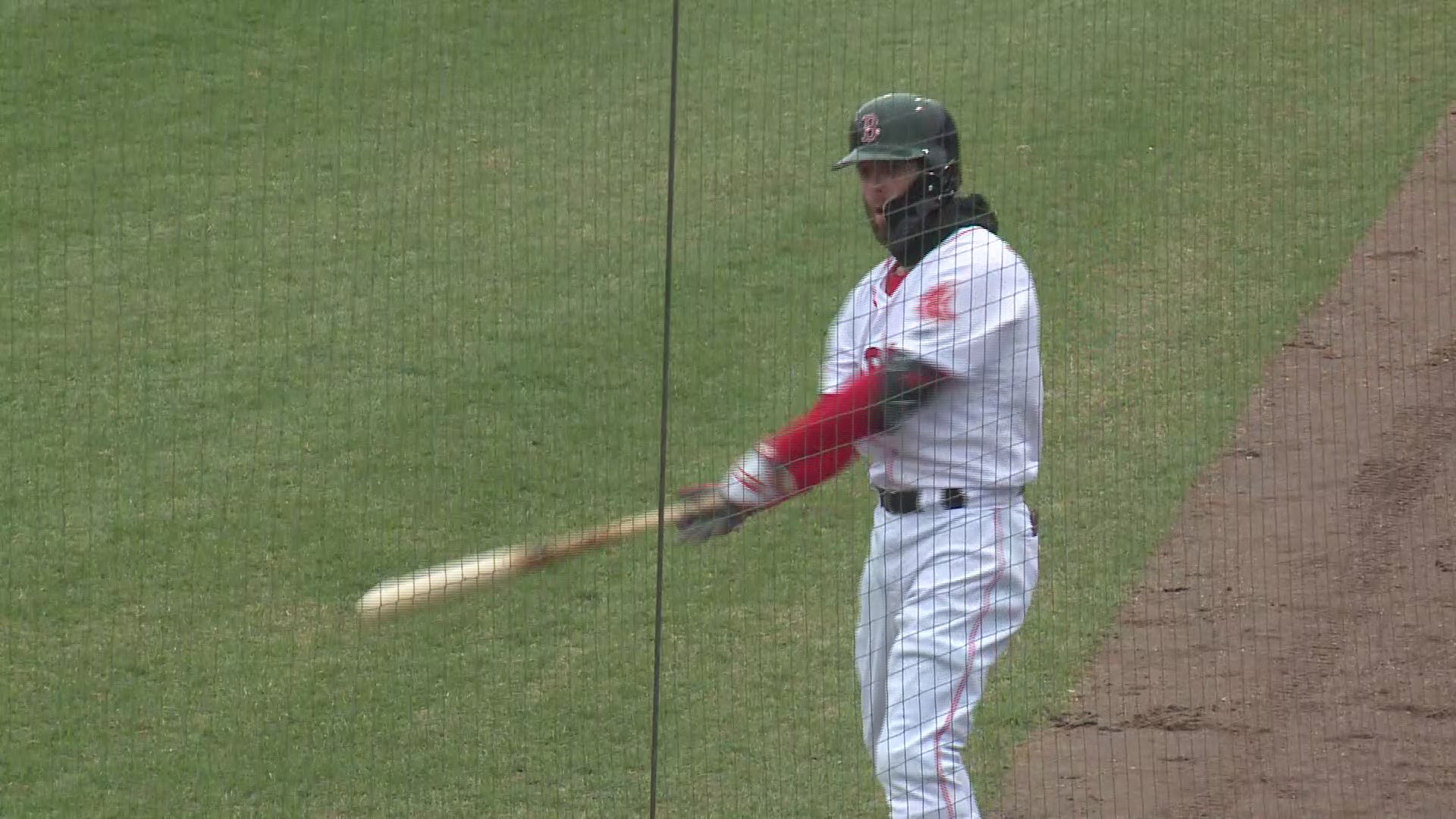 Dustin Pedroia highlights from Portland Sea Dogs rehab on May 2, 2019