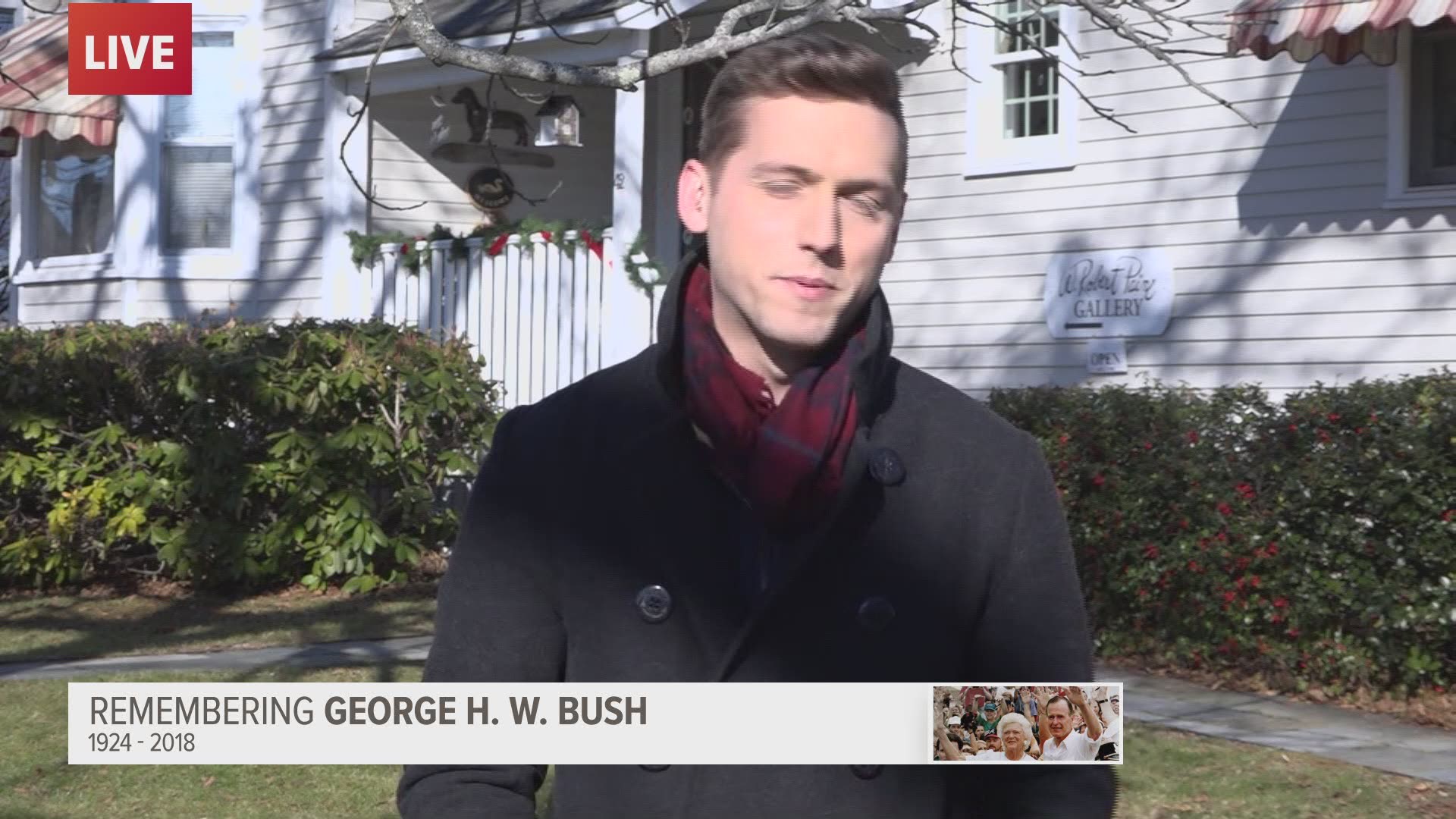 Robert Paine, a longtime Kennebunkport artist, remembers his friend George H.W. Bush