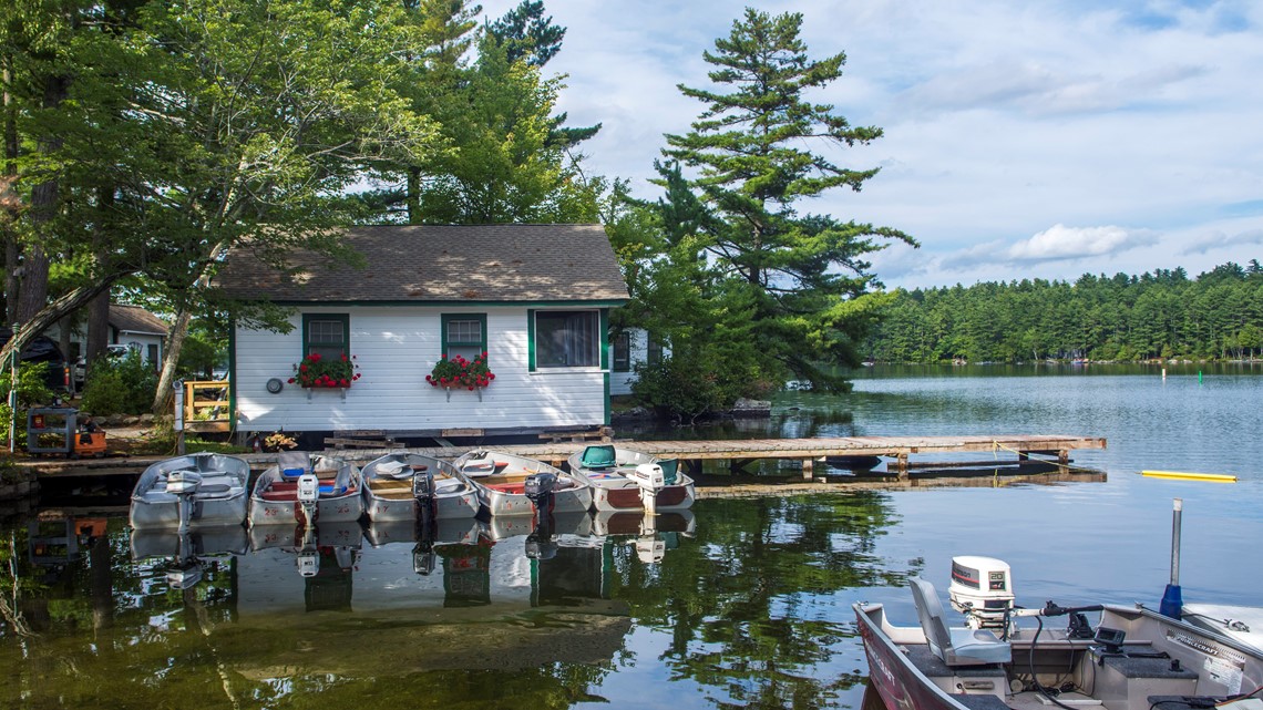 Maine, local, camps, outdoors, Belgrade Lakes, cabin, island