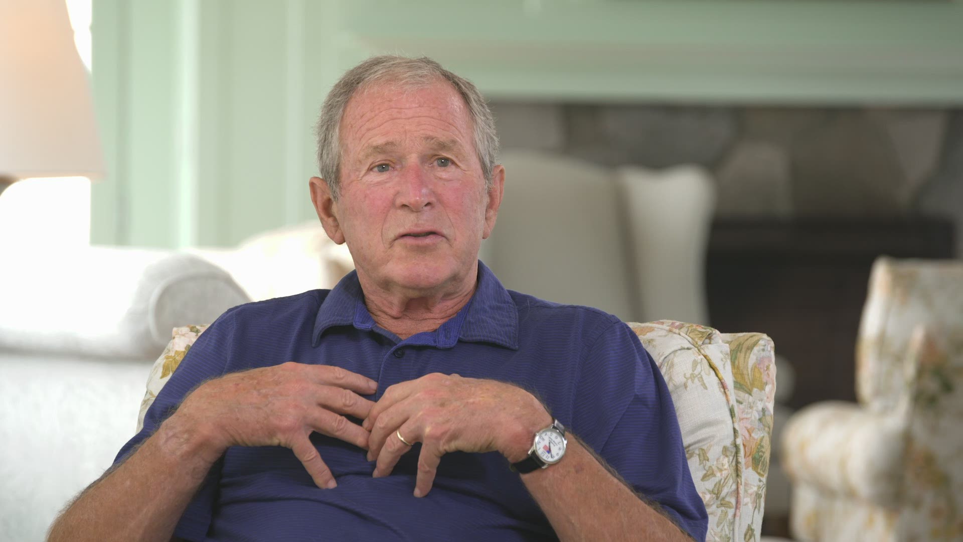 Former President George W. Bush encourages potential contributors to donate to Maine Medical Center, touting his family's positive experience with their care.