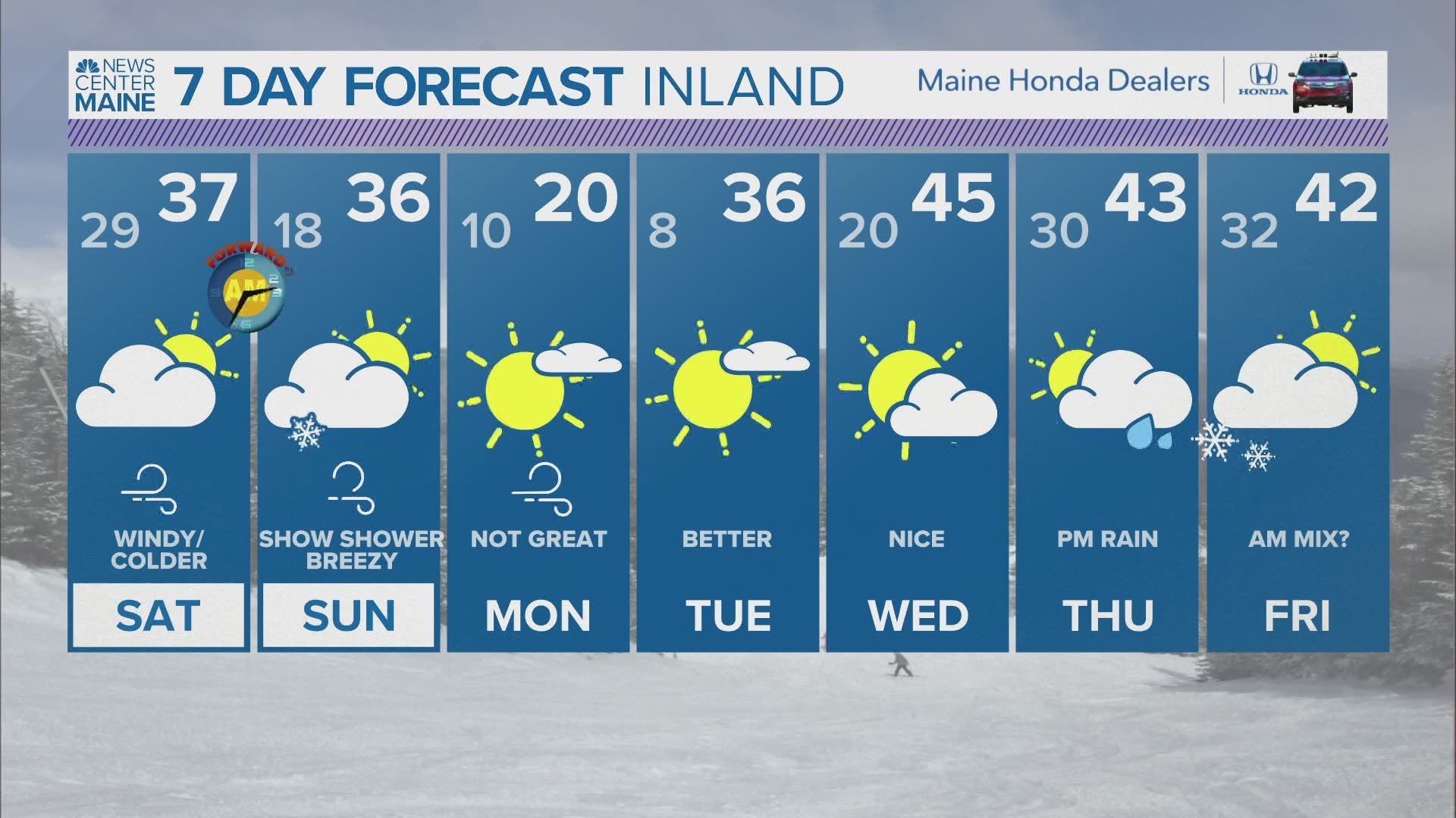 NEWS CENTER Maine Weather Video Forecast UPDATED: Friday March 12, 2021 at 4:00pm.