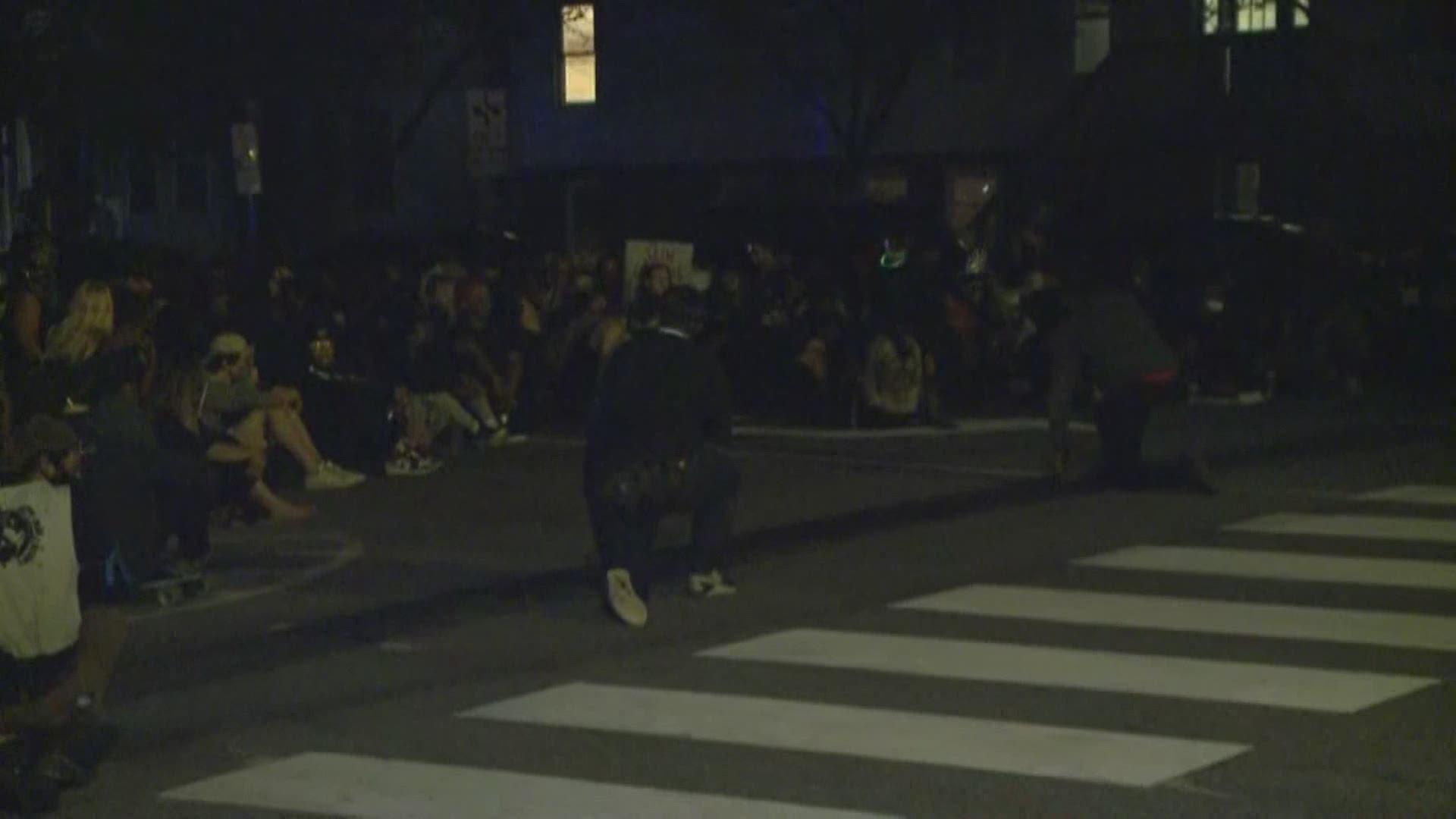 Black Lives Matter peaceful protest draws huge crowd in Portland Friday night