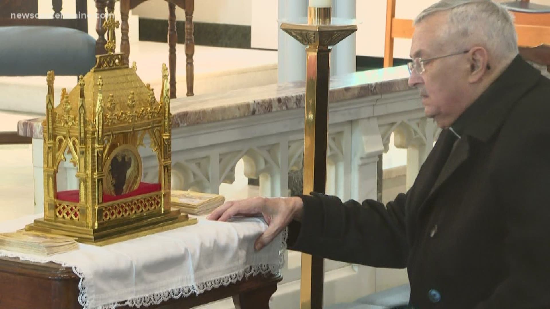 Catholics paid they respects to Saint Jean Vianney's Incorrupt Heart at Immaculate Conception in Portland on Tuesday.