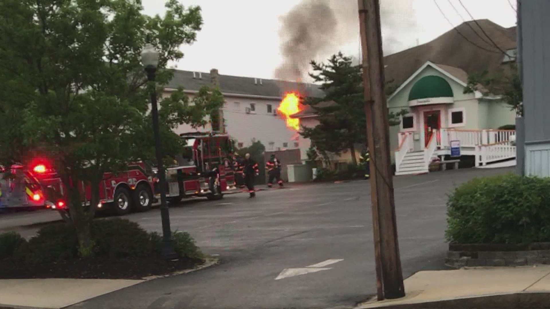 There was heavy smoke showing from the kitchen area of 'Joseph's by the Sea' when firefighters arrived shortly before 6 am Monday.