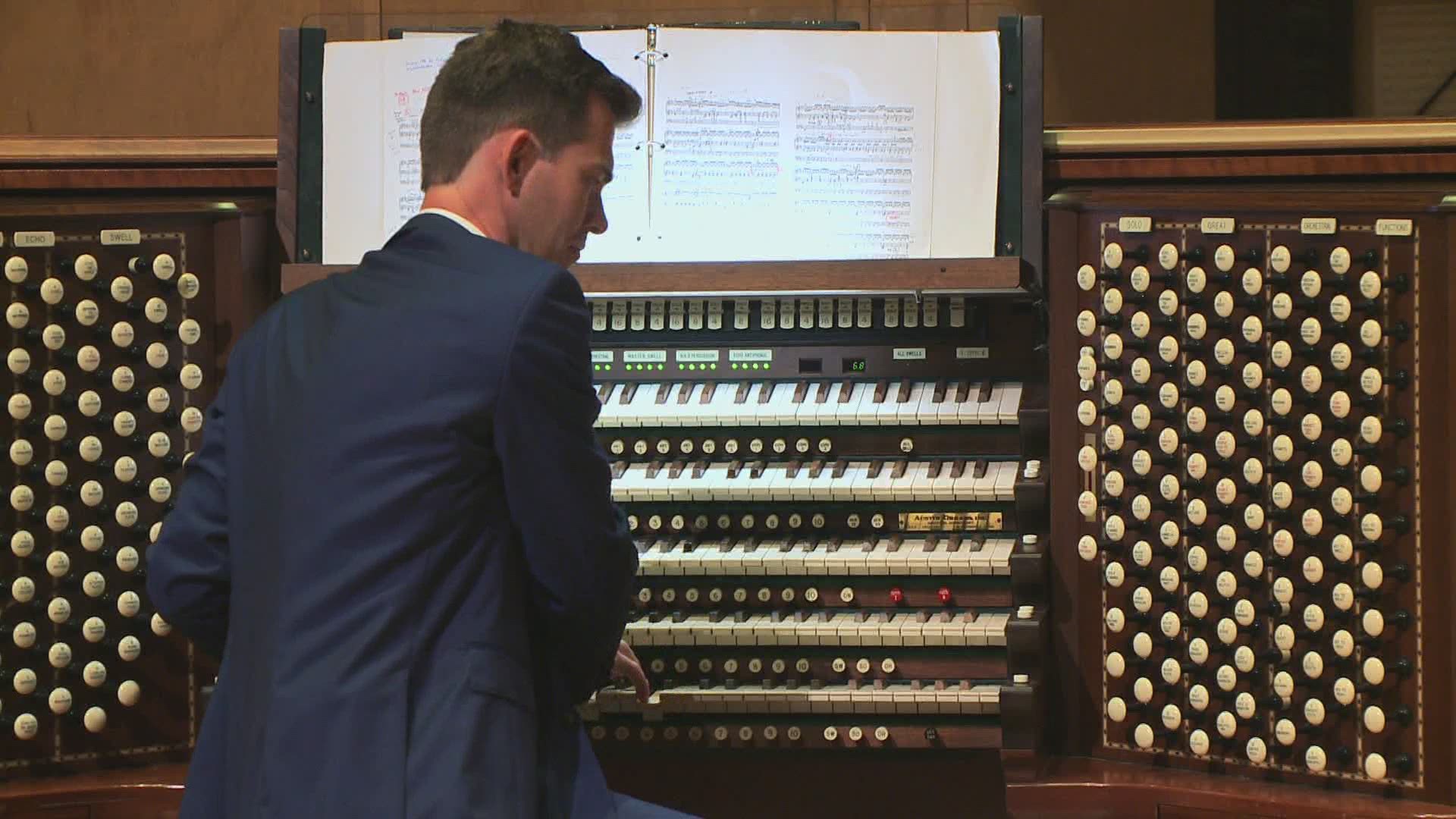 James Kennerley will be performing "Back with Bach" on the Kotzschmar organ on Saturday; a free livestream.