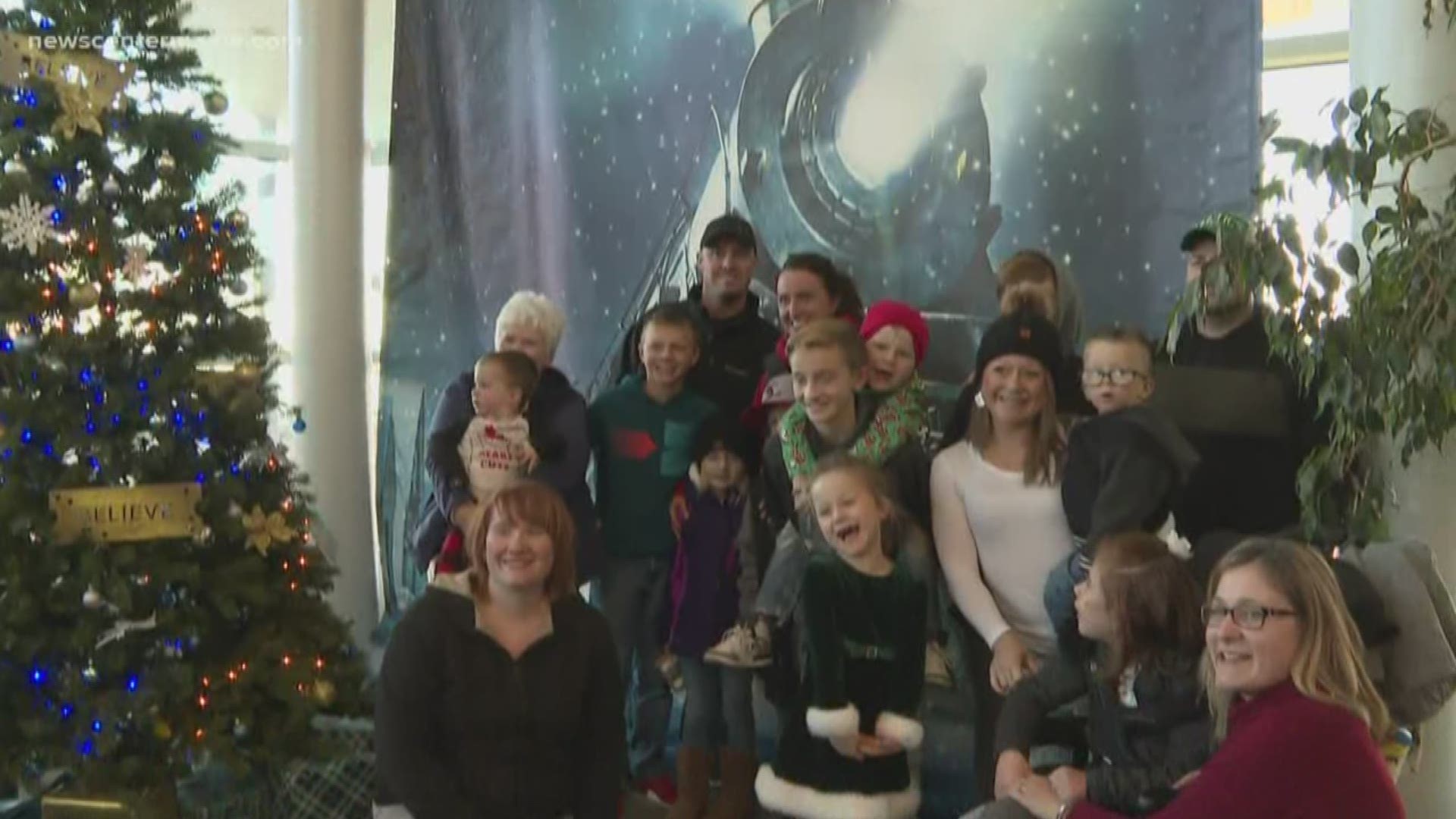 Kids treated at the Barbara Bush Children's Hospital took a free ride on the Railroad's Polar Express.