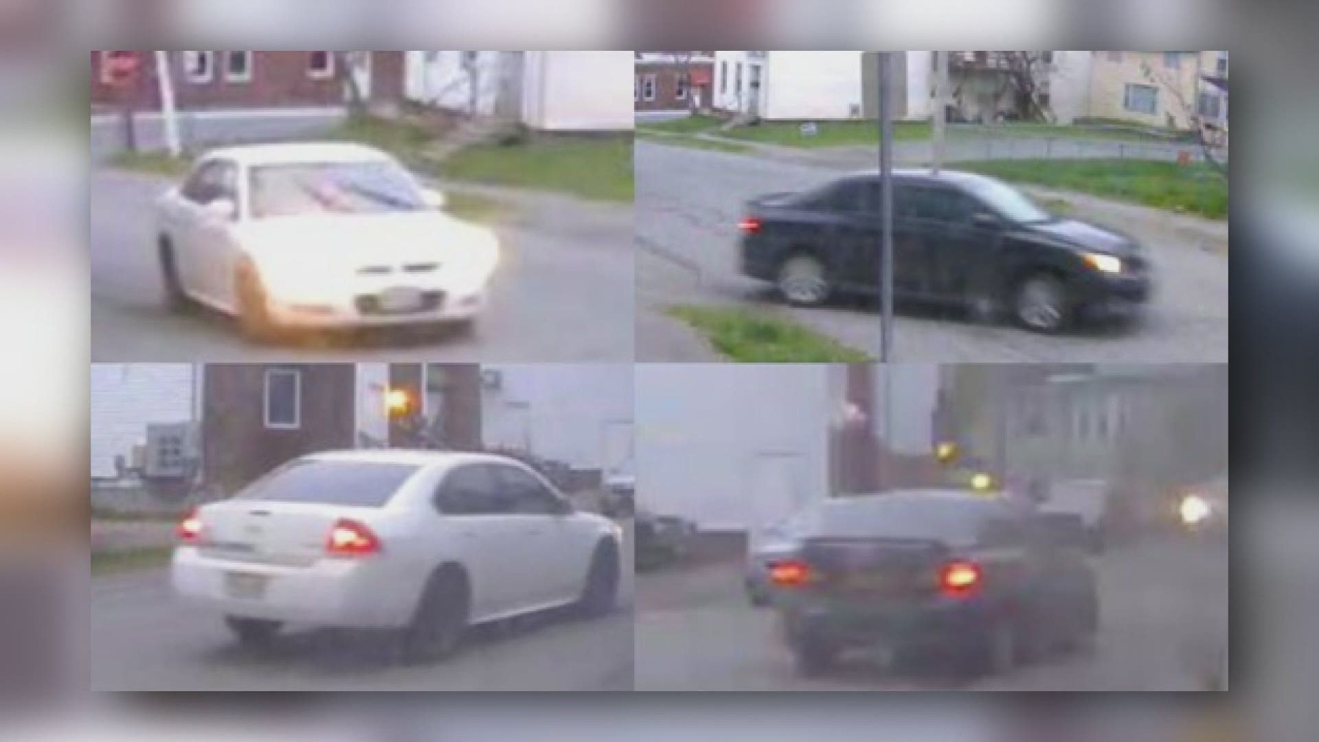 The Bangor Police Department is looking for the owners of two sedans in connection with gunshots near York Street and Essex street.