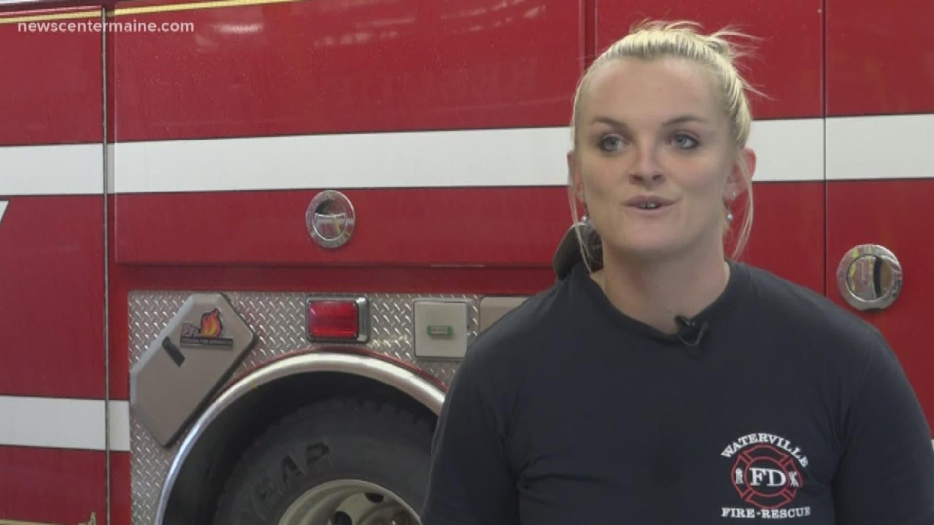 Fighting stigmas, and fighting fires. Waterville's newest firefighter is doing both