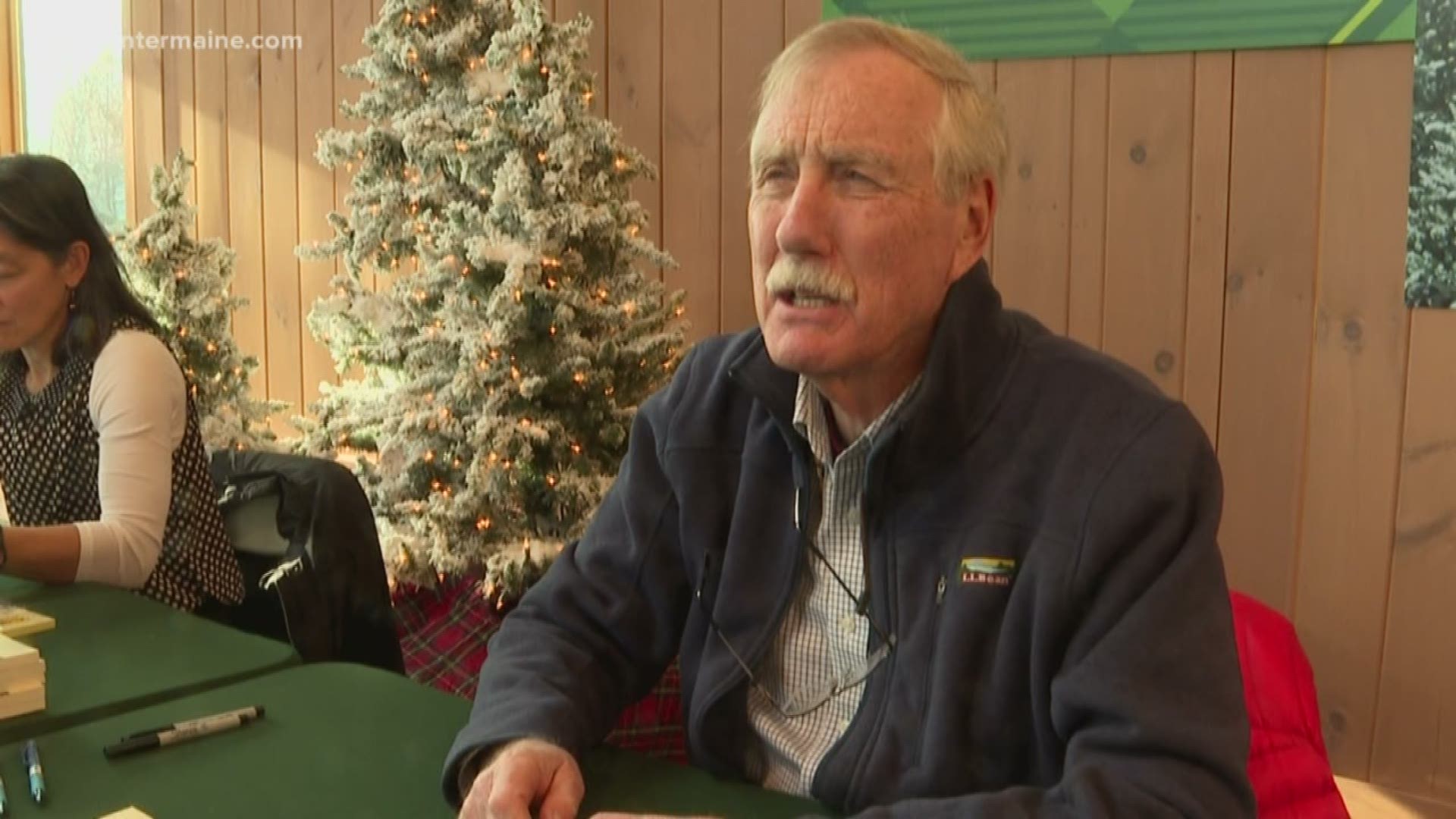 Angus King at L.L. Bean on his new book and healthcare ruling.