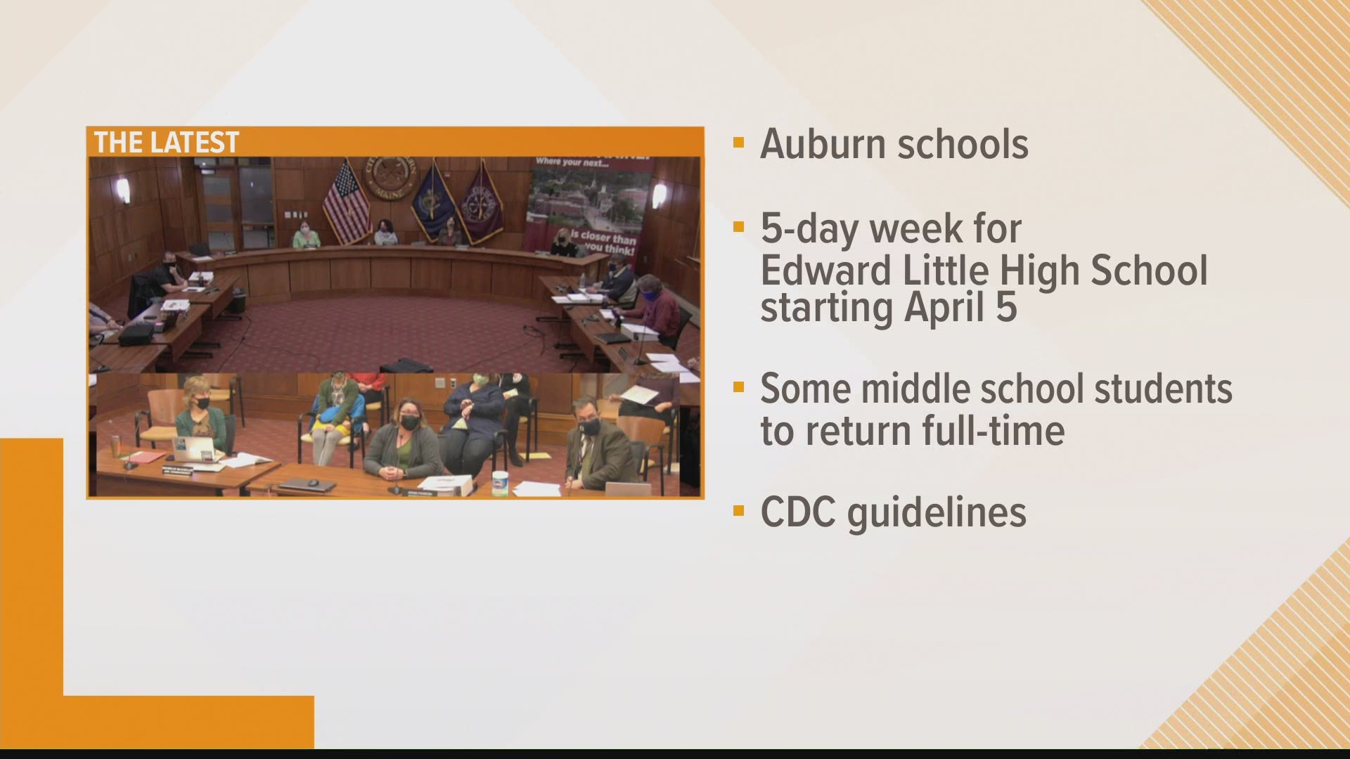 Auburn school committee voted to end hybrid learning for Edward little high school students and bring kids and teachers back into classrooms 5 days a week April 5th.