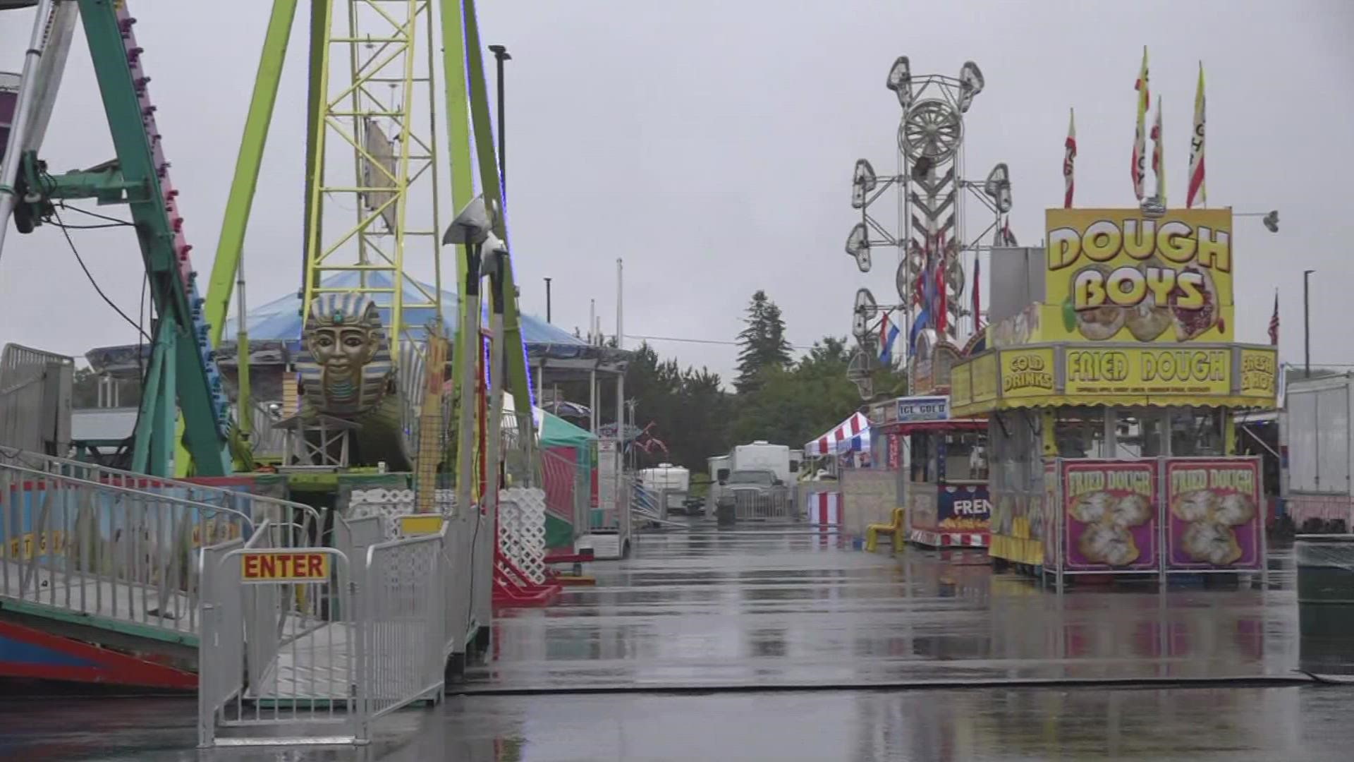 Bangor State Fair postponed due to weather; will now open at noon on