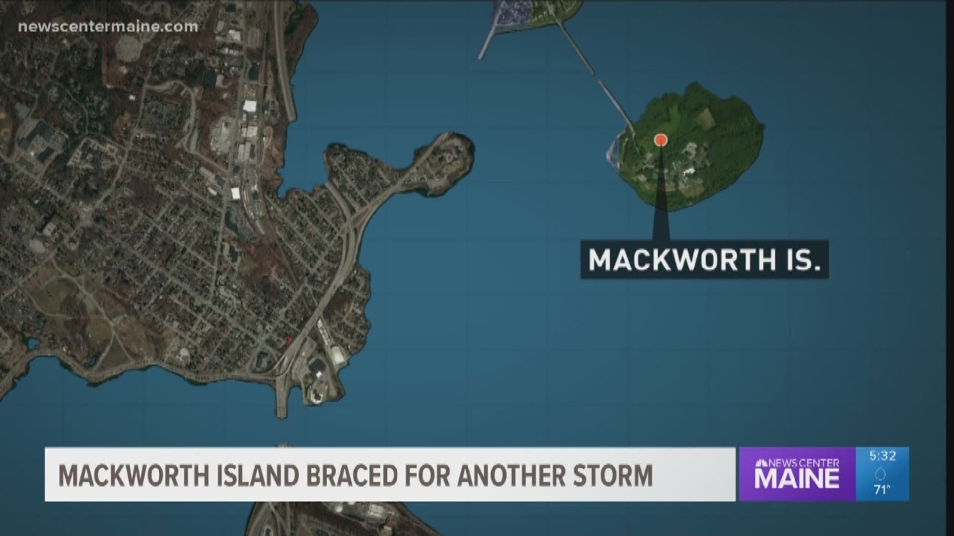 Mackworth Island braced for another storm