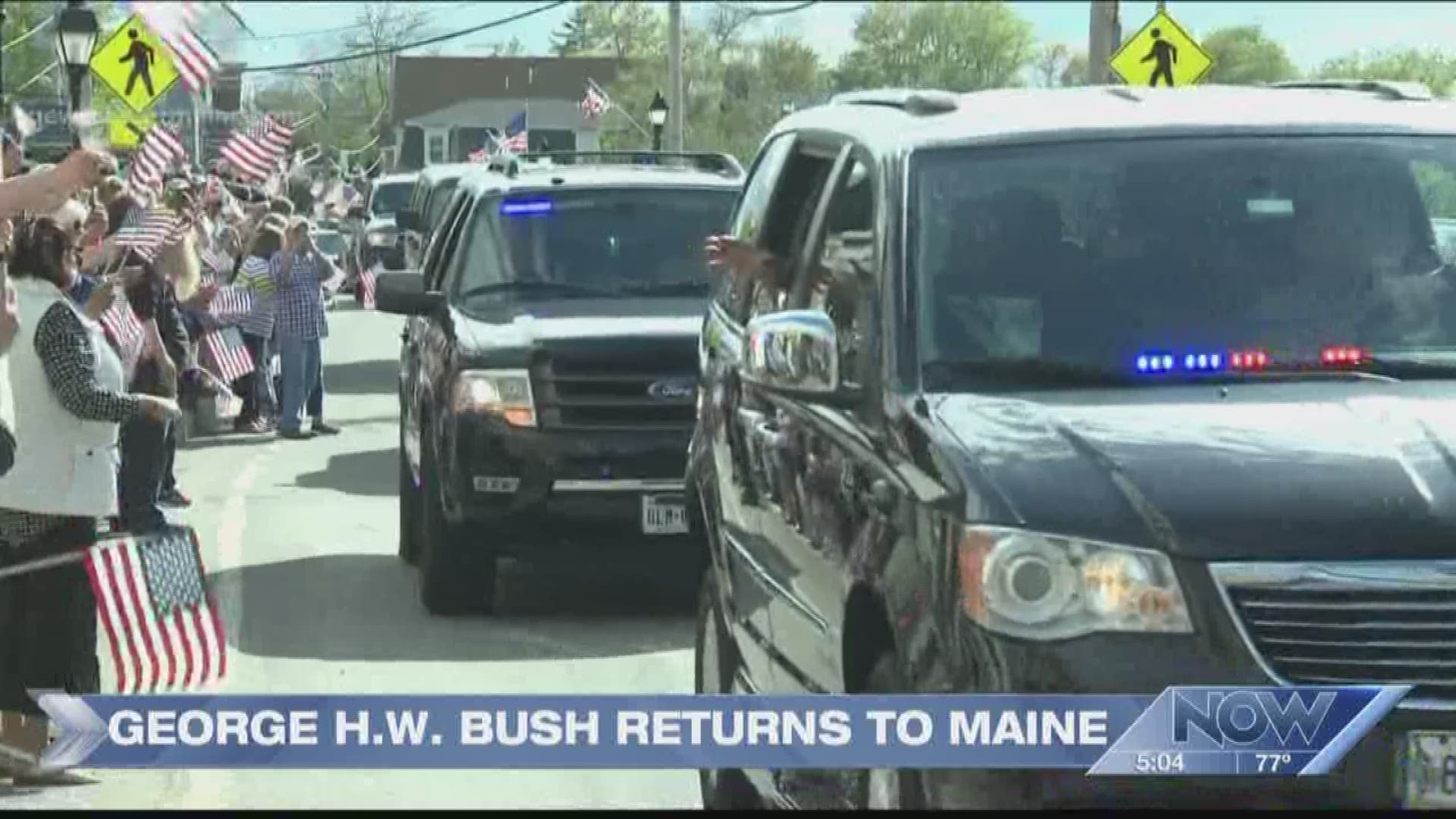 NOW: George H.W. Bush returns to Maine