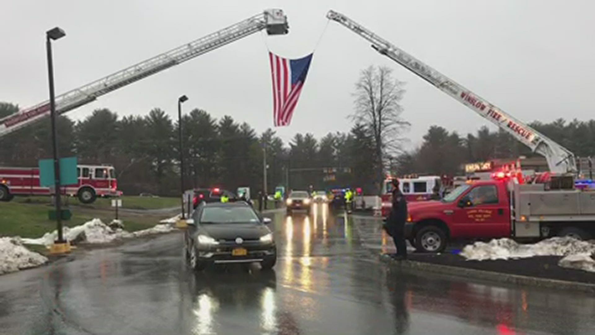 "This effort shows our solidarity and how much healthcare staff mean to us and our community," Waterville Police Chief Joseph Massey said.