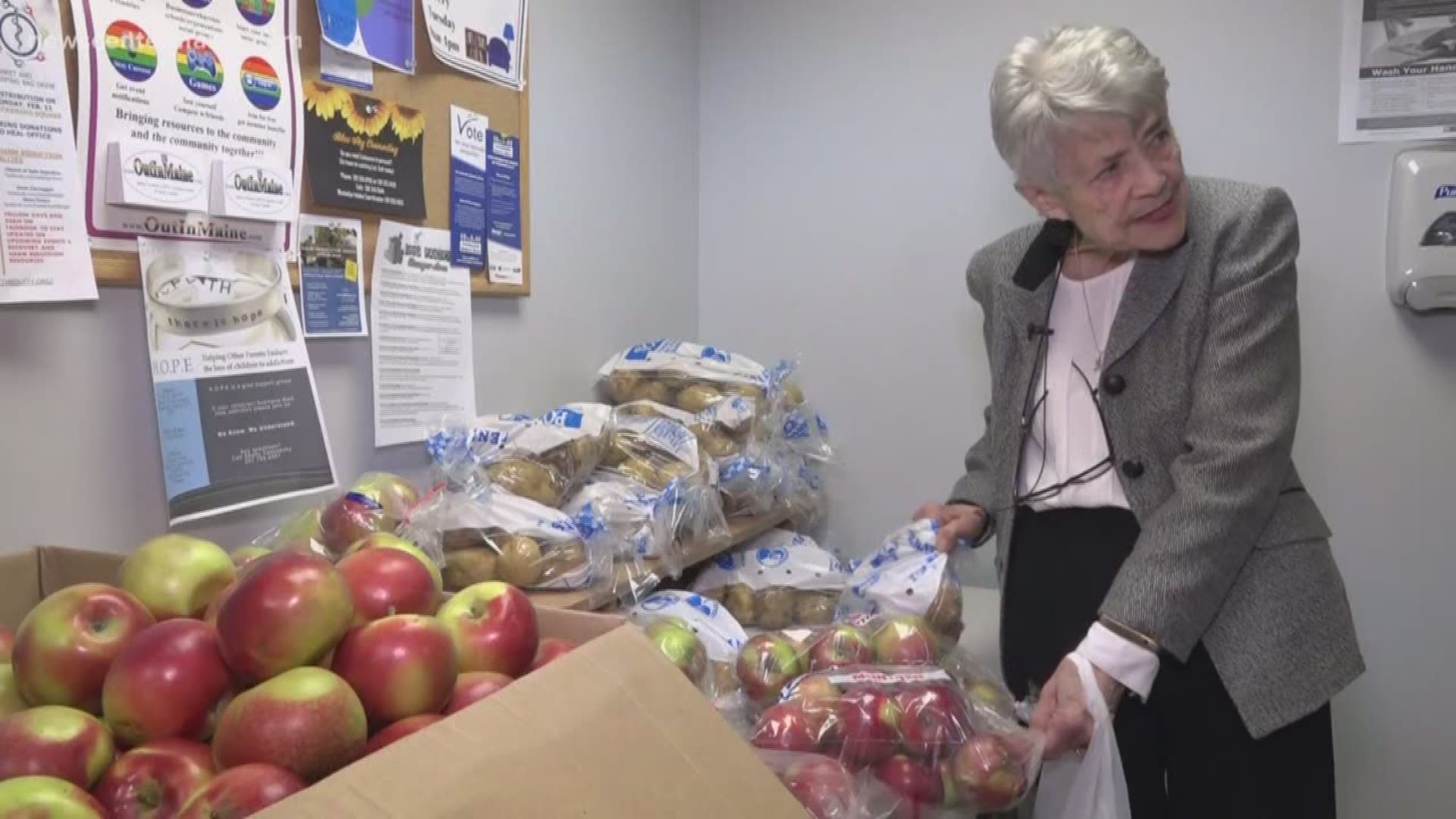 Bangor woman gives back to the Health Equity Alliance food pantry