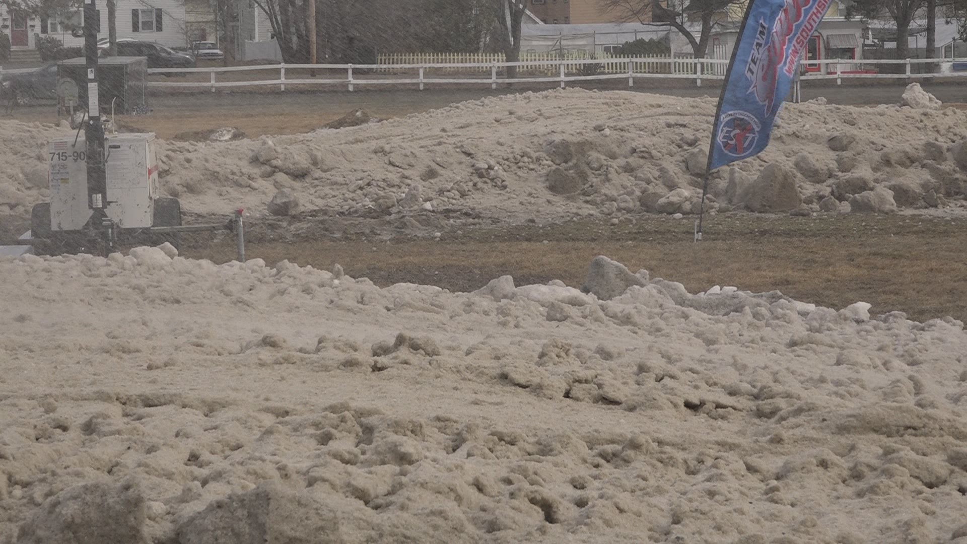 Despite most sporting events being postponed or cancelled, a snocross racing event in Bangor went ahead as planned.