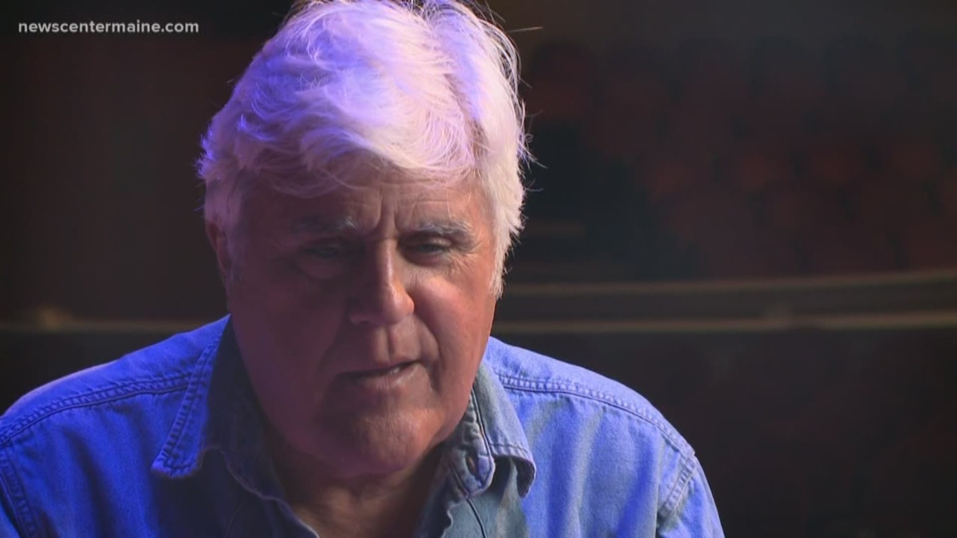 Quick questions and quick answers with Jay Leno when he was in Maine.