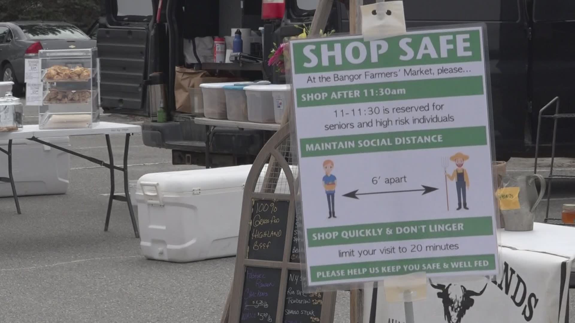 Bangor Farmers Market is moving outside to help prevent the spread of COVID-19. They'll be set up at the summer meeting spot across from the Bangor Public Library.