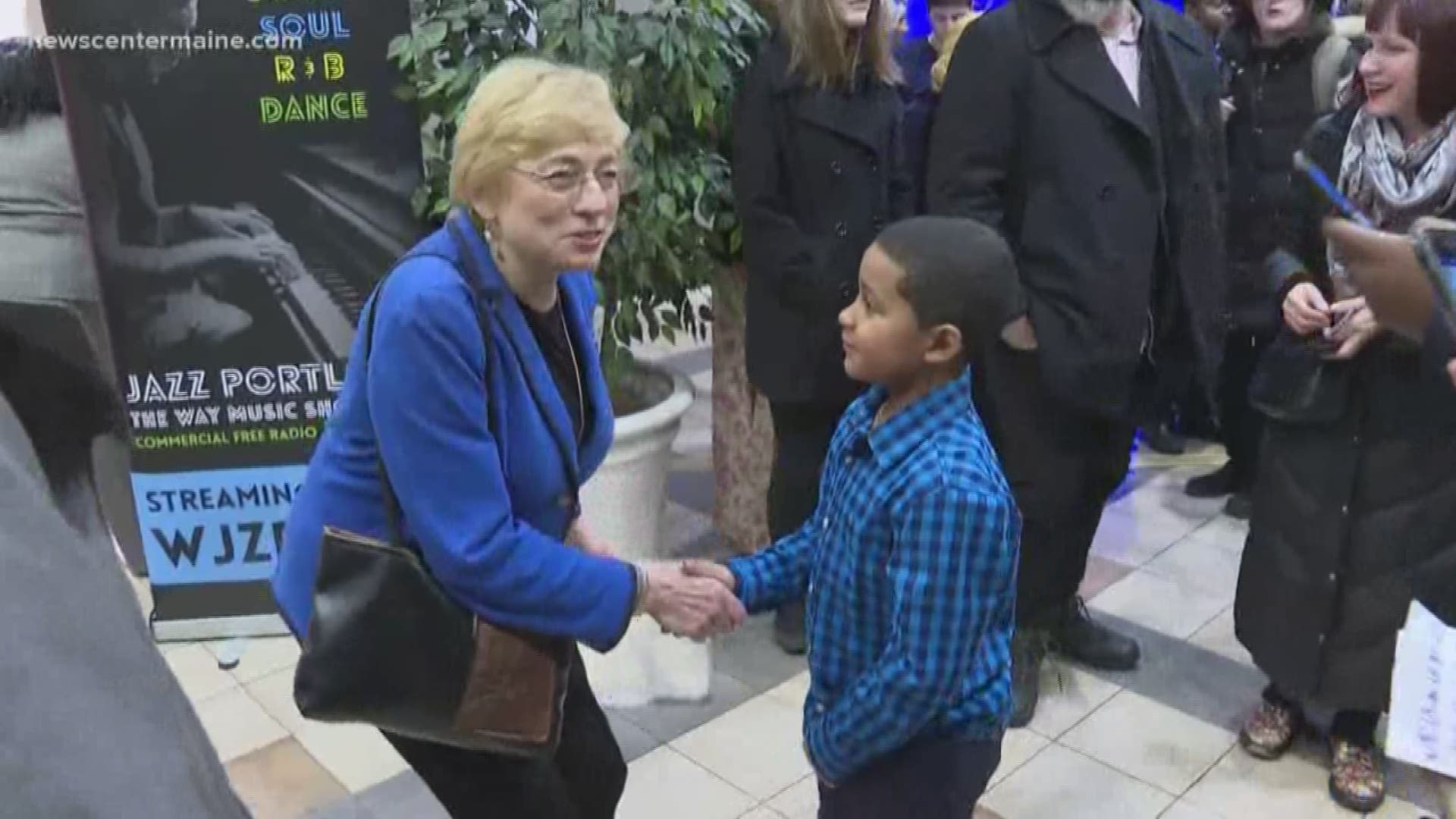 Gov. Janet Mills attended the annual Martin Luther King Jr. dinner in Portland Monday evening.