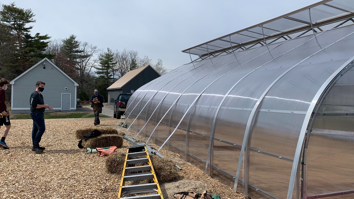 Falmouth students build 'greenhouse classrooms'