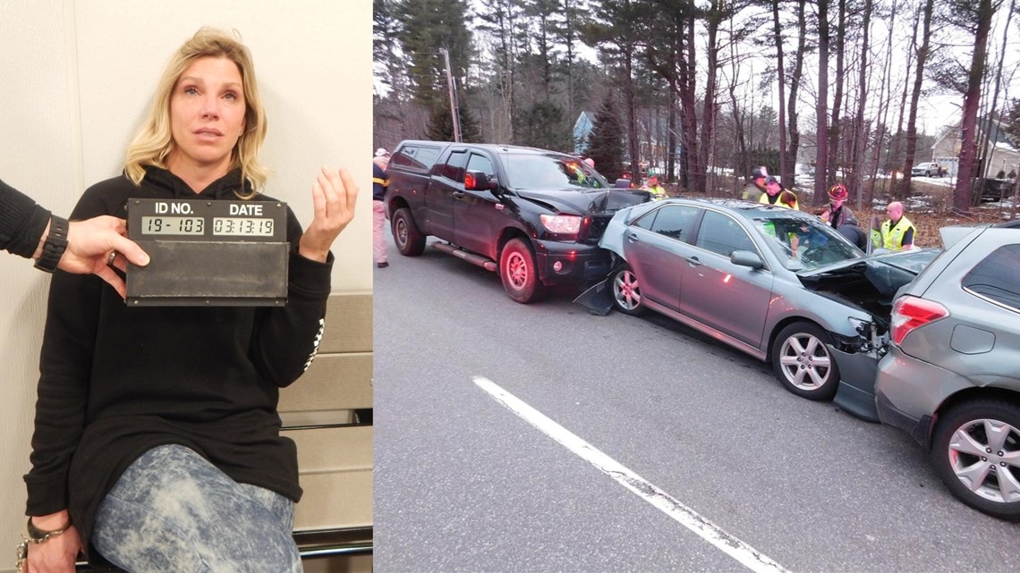 Wells woman charged with OUI in 3car York wreck