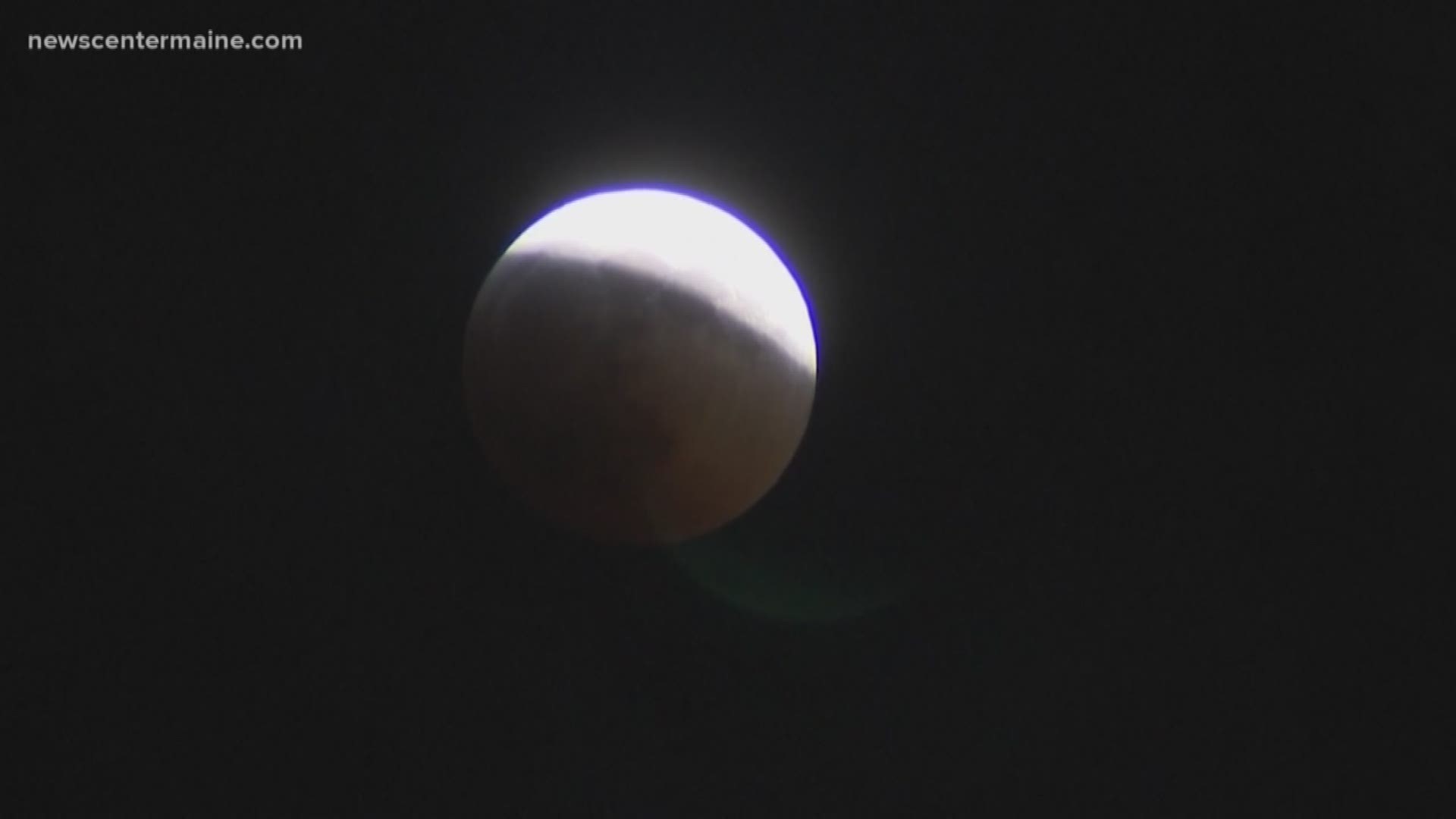 The year's first lunar eclipse happened last night.
