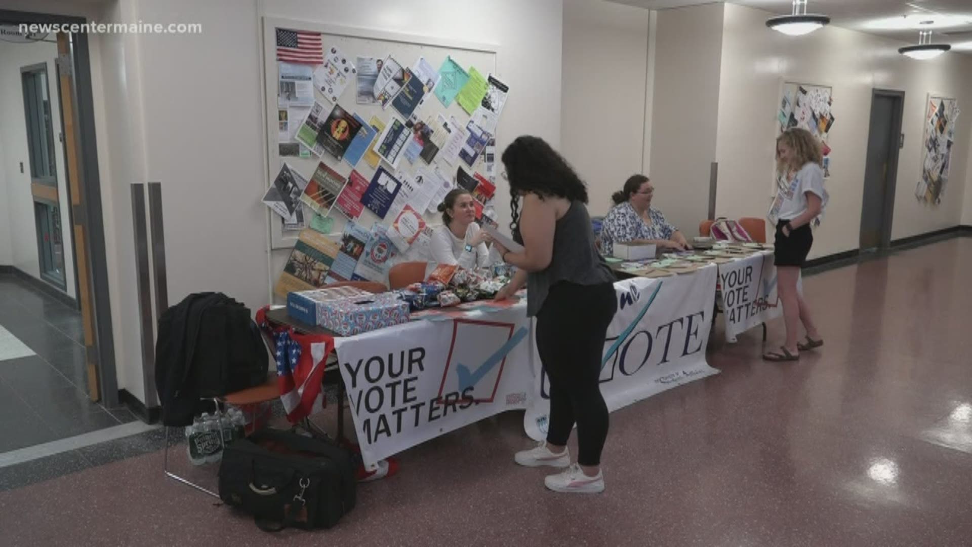 A group from Washington D.C. is trying to get more Mainers to vote by sending them a voter registration application in the mail.