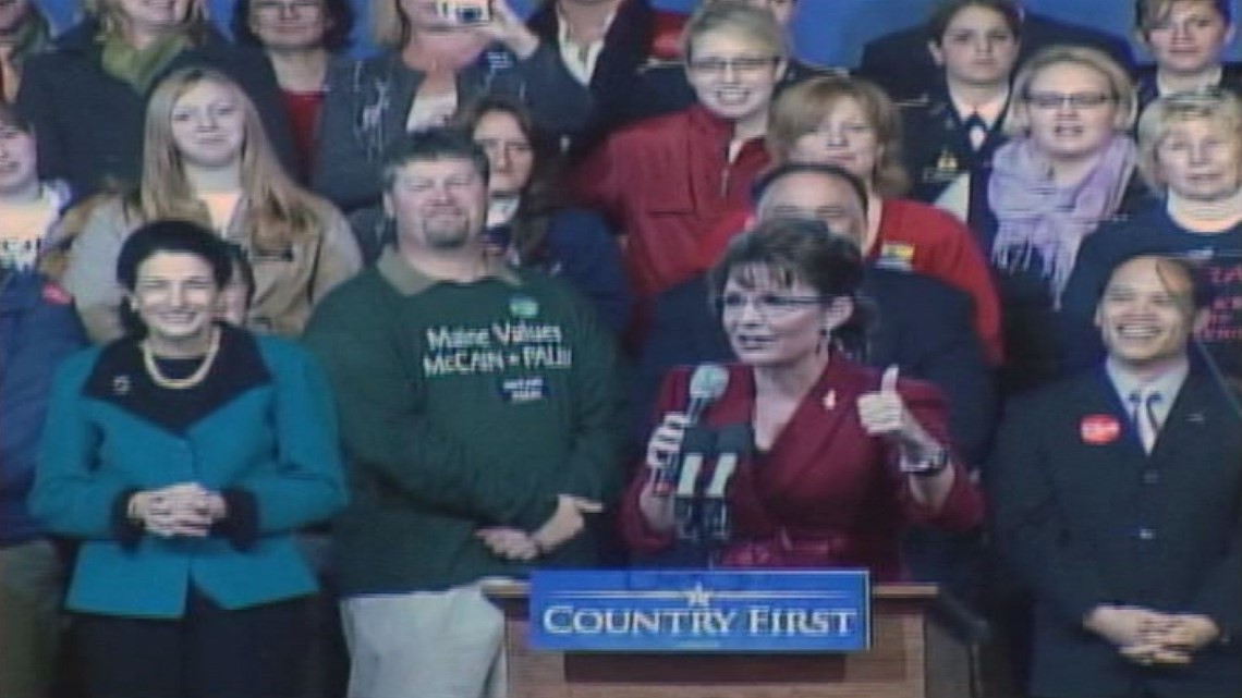 Sarah Palin bonds with Maine Republicans over hunting and history