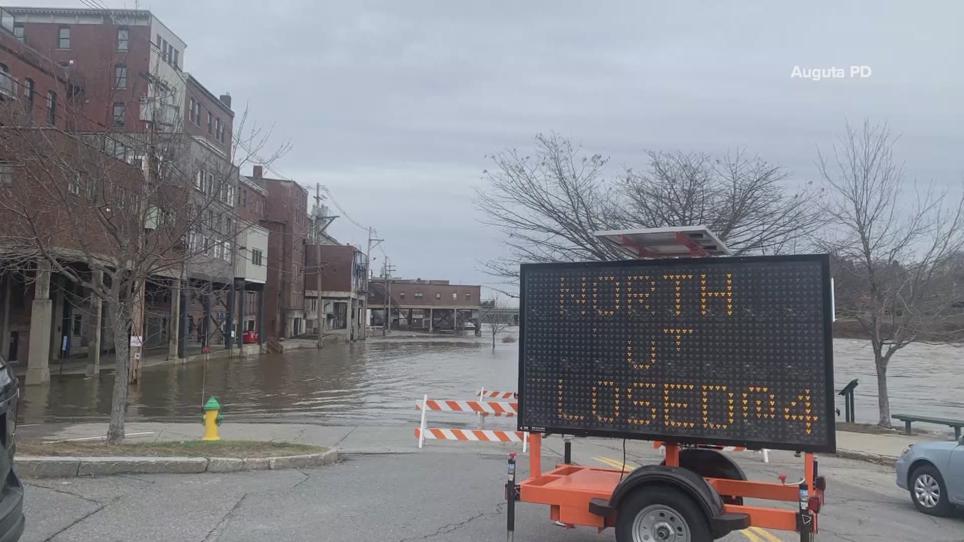 The Christmas storm melted snow and dumped rain, leaving places flooded.