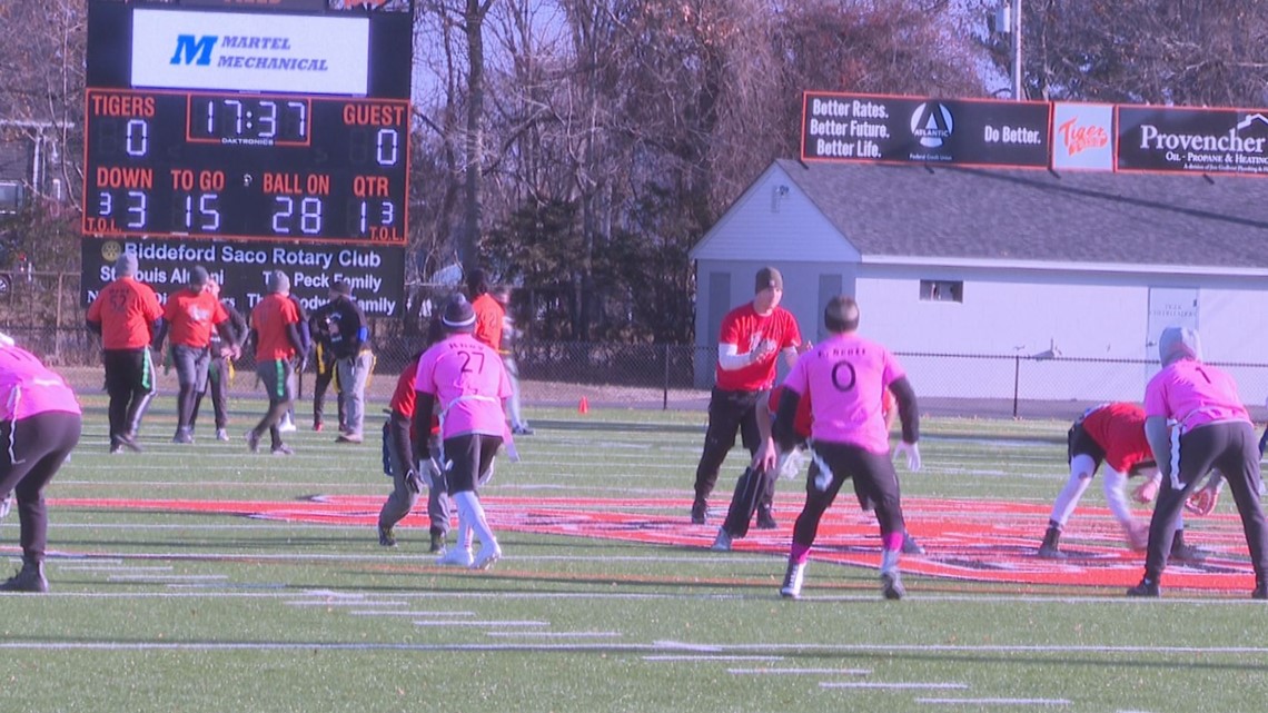 Biddeford High School alumni flag football game sparks new tradition