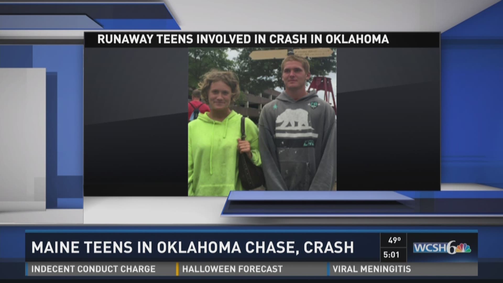 Runaway teens from Maine crash car after police chase in Oklahoma ...