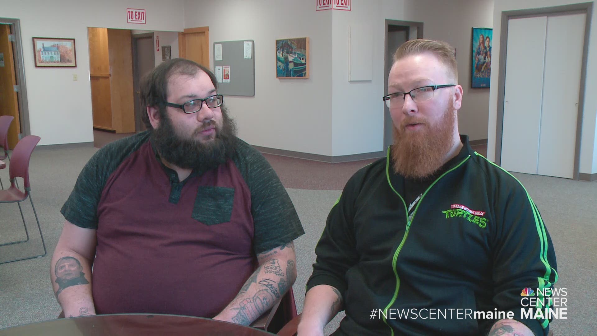 Will Hesketh and Jay Cachran, owner and operator of Bangor Comic and Toy Con, talk